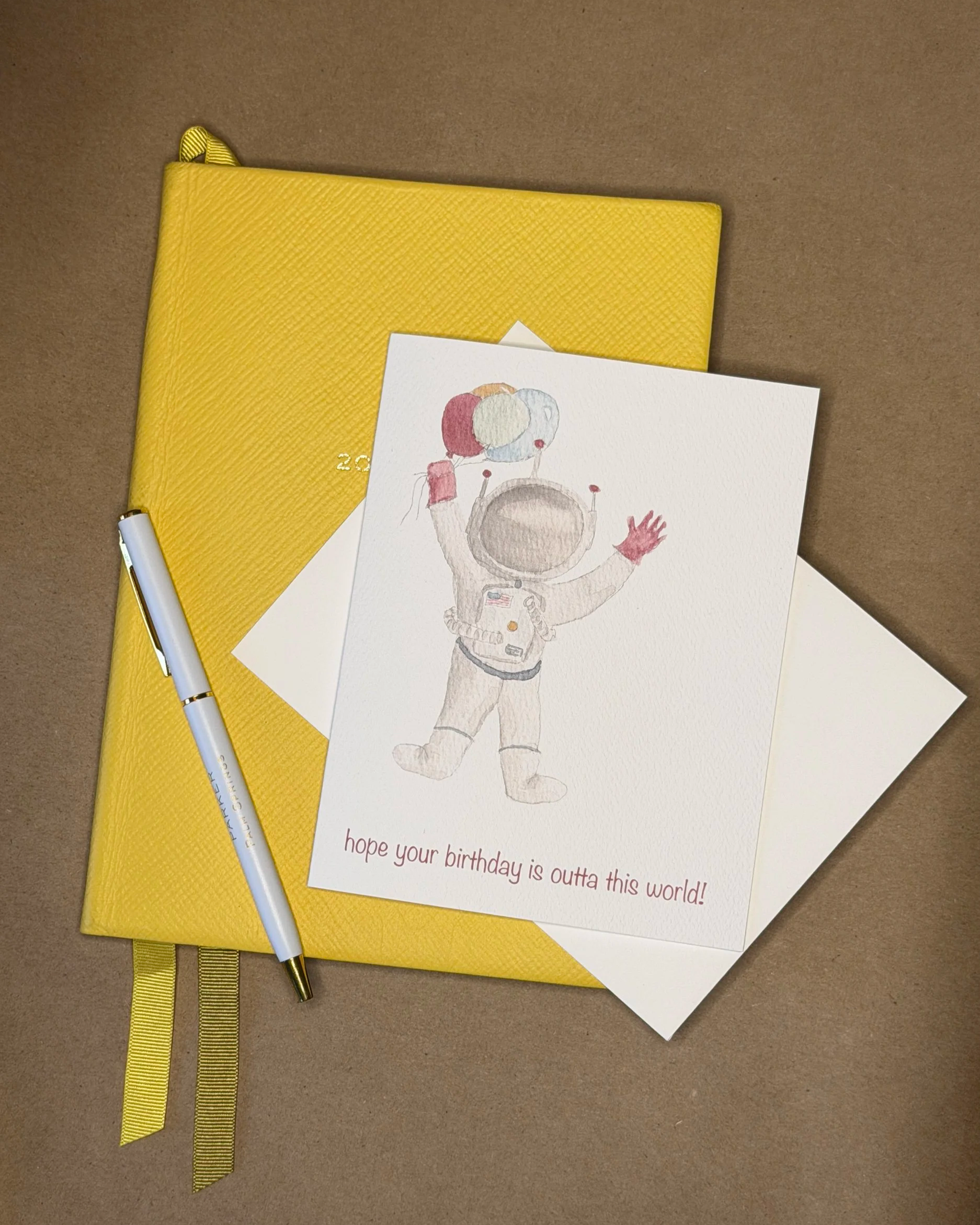 Astronaut Birthday Card