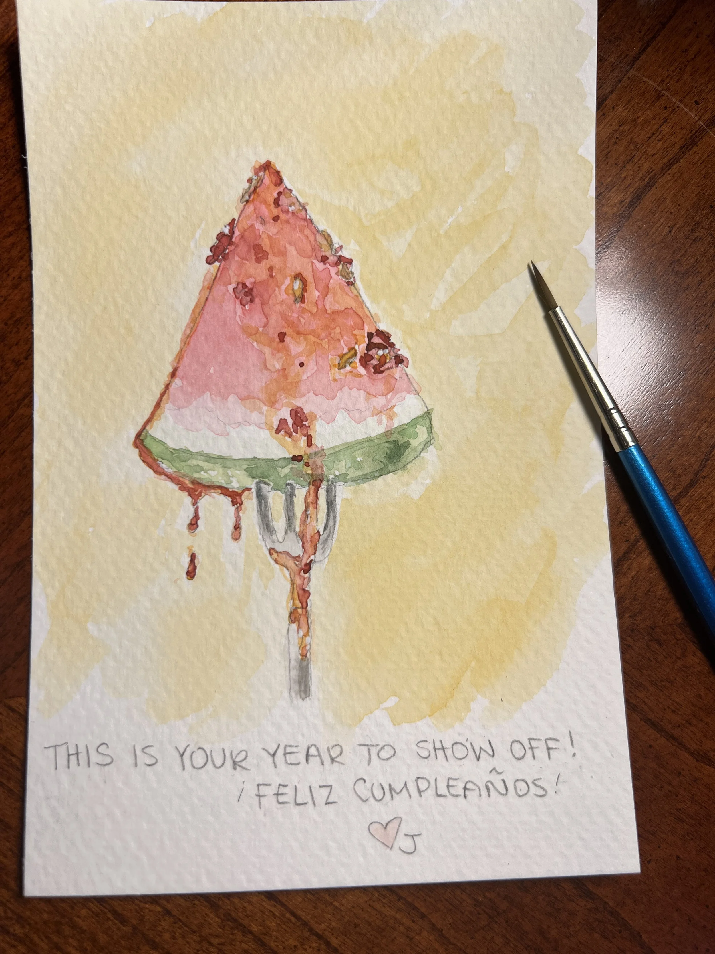 birthday note for a dear friend launching her salsa macha business