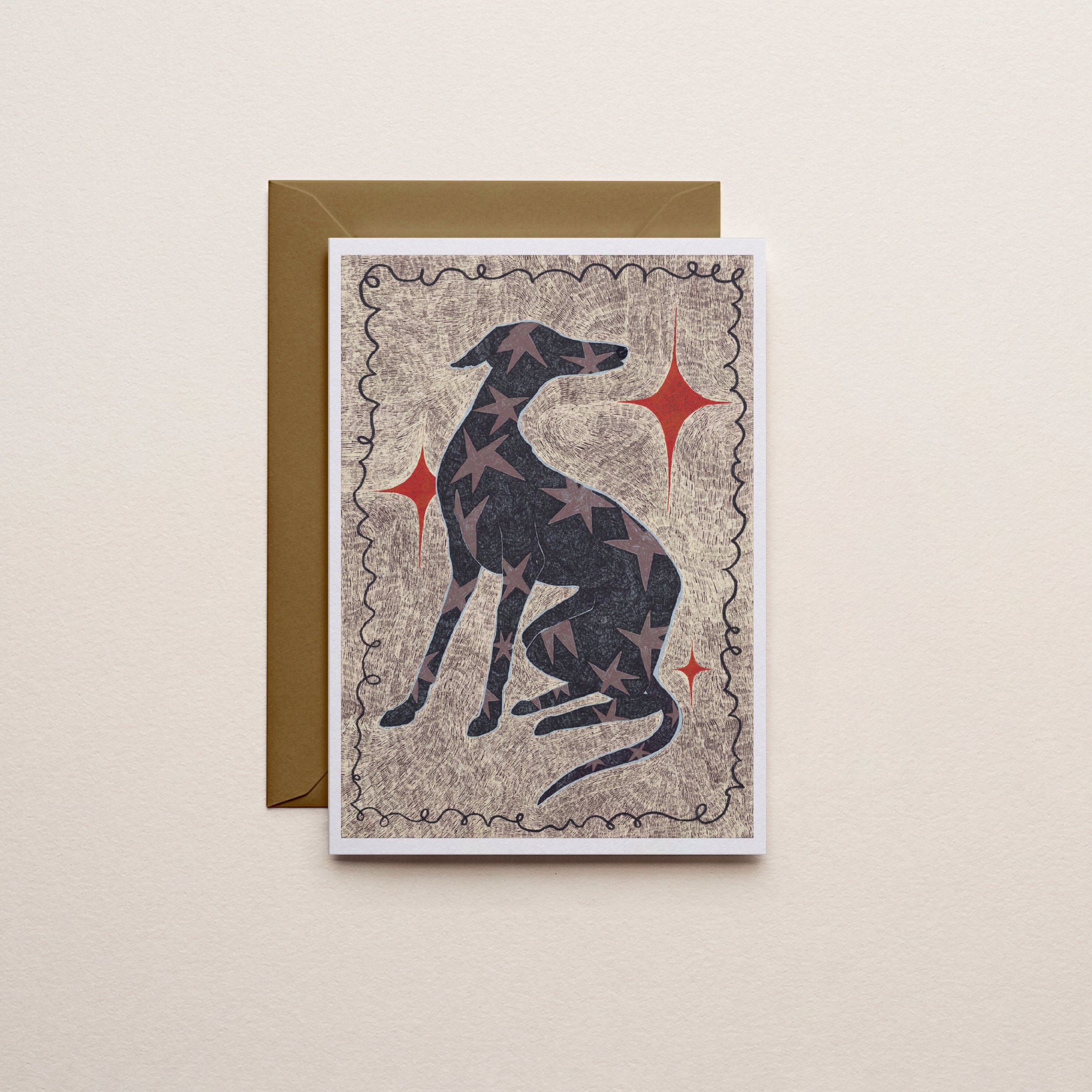 He's A Dog - A6 Greetings Card