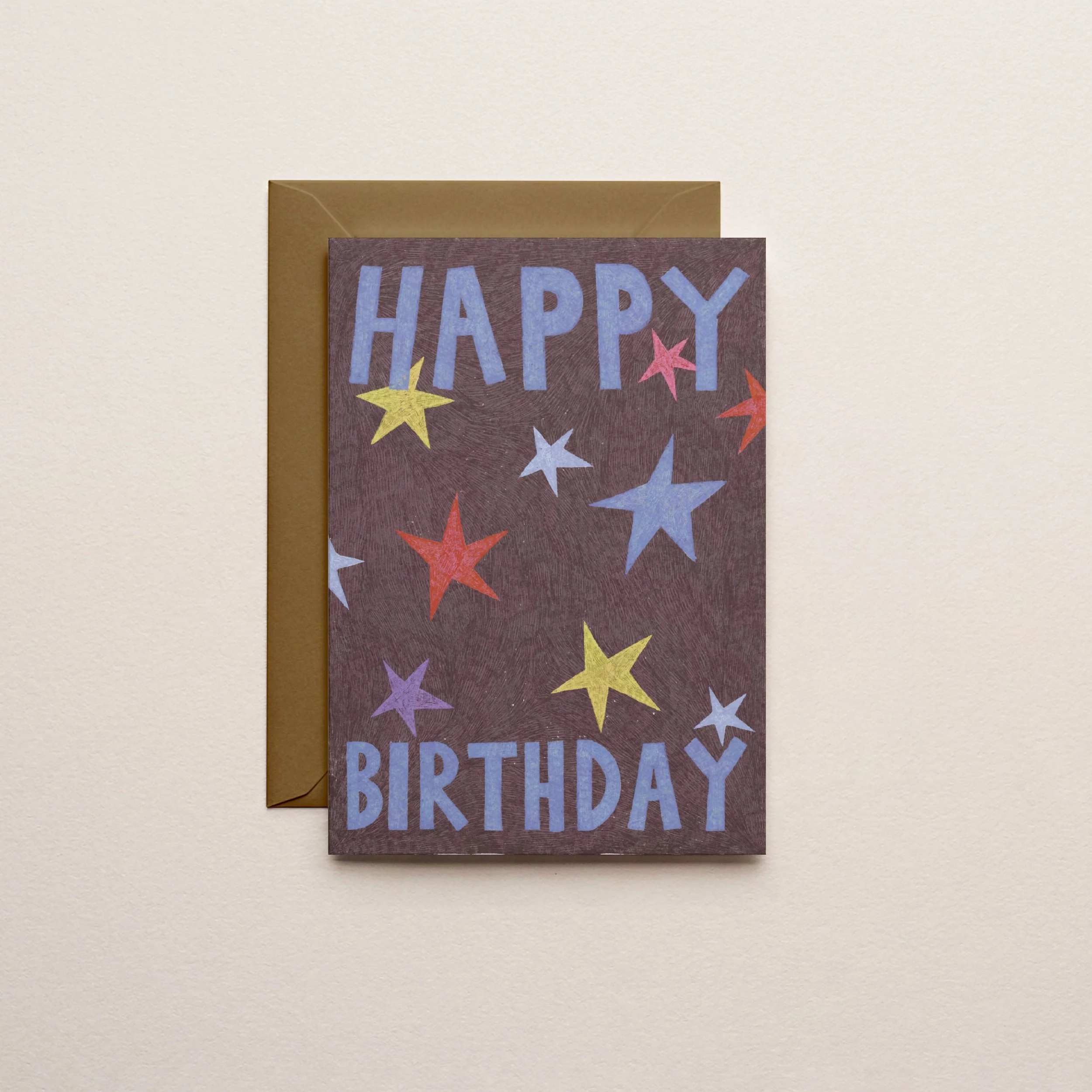 Happy Birthday Stars - A6 Greetings Card