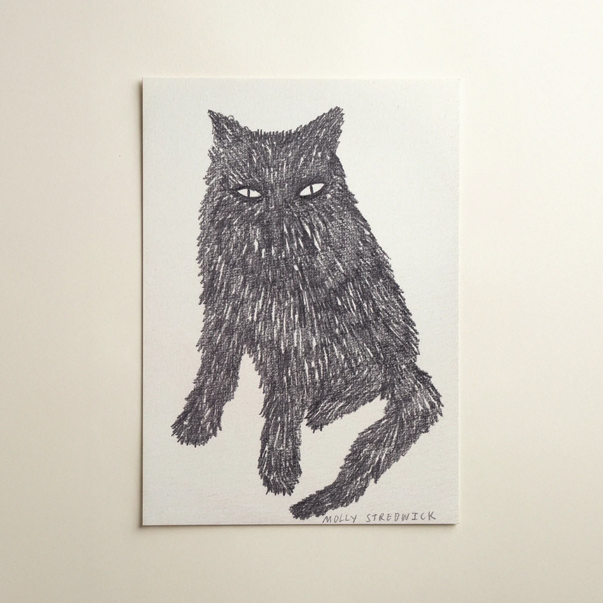 Why Won't It Blink?, Pencil on Paper, 2024