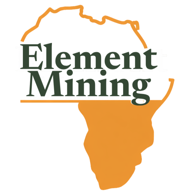 Logo for Element Moving with a stylized African continent shape in the background.