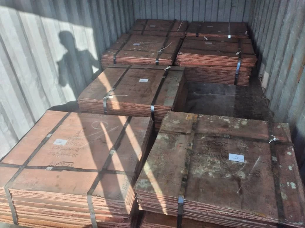 Secured Copper Cathodes Packed for Overseas Delivery