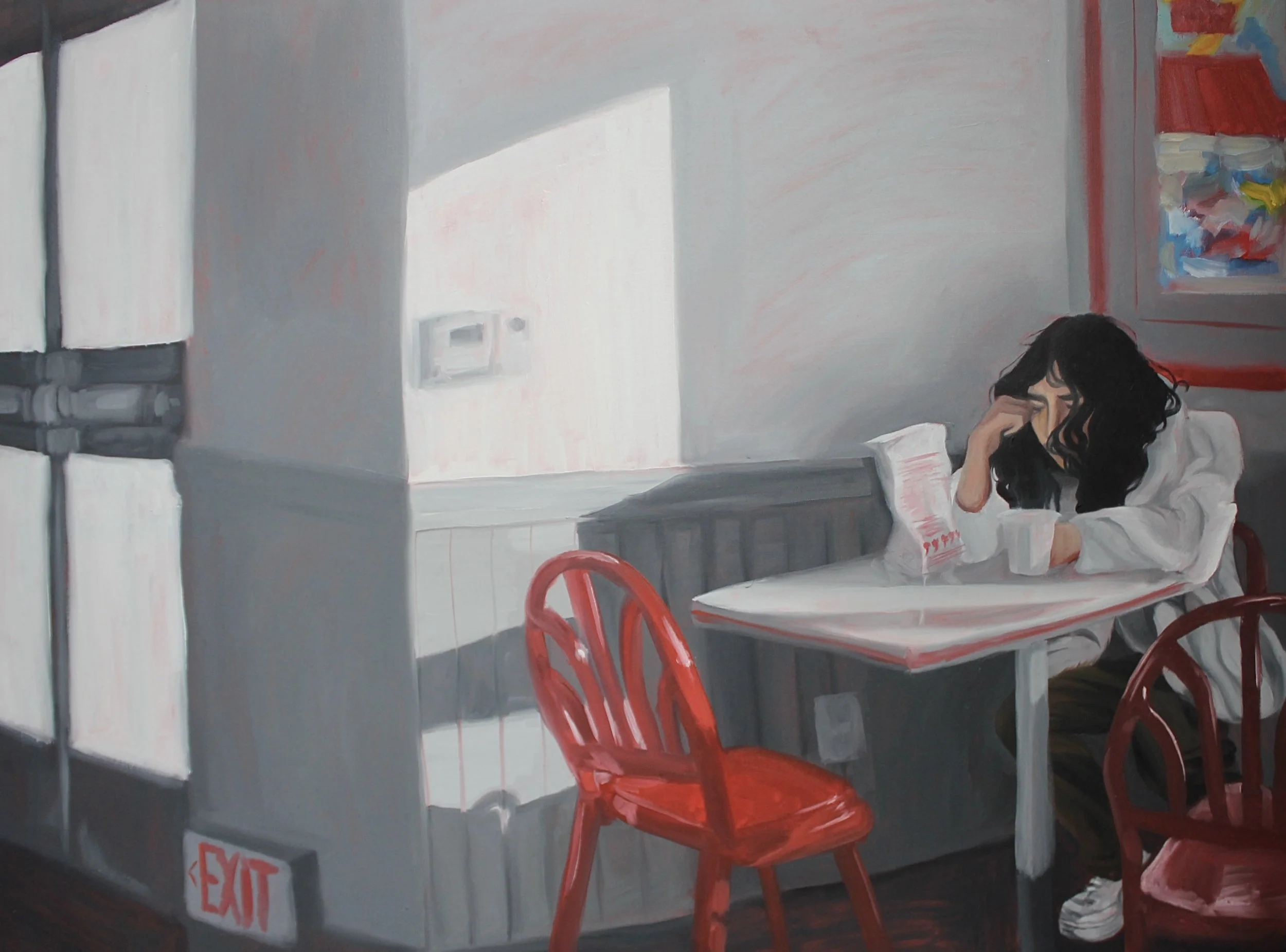 "The Pondering Man"
Oil on canvas
August 2023