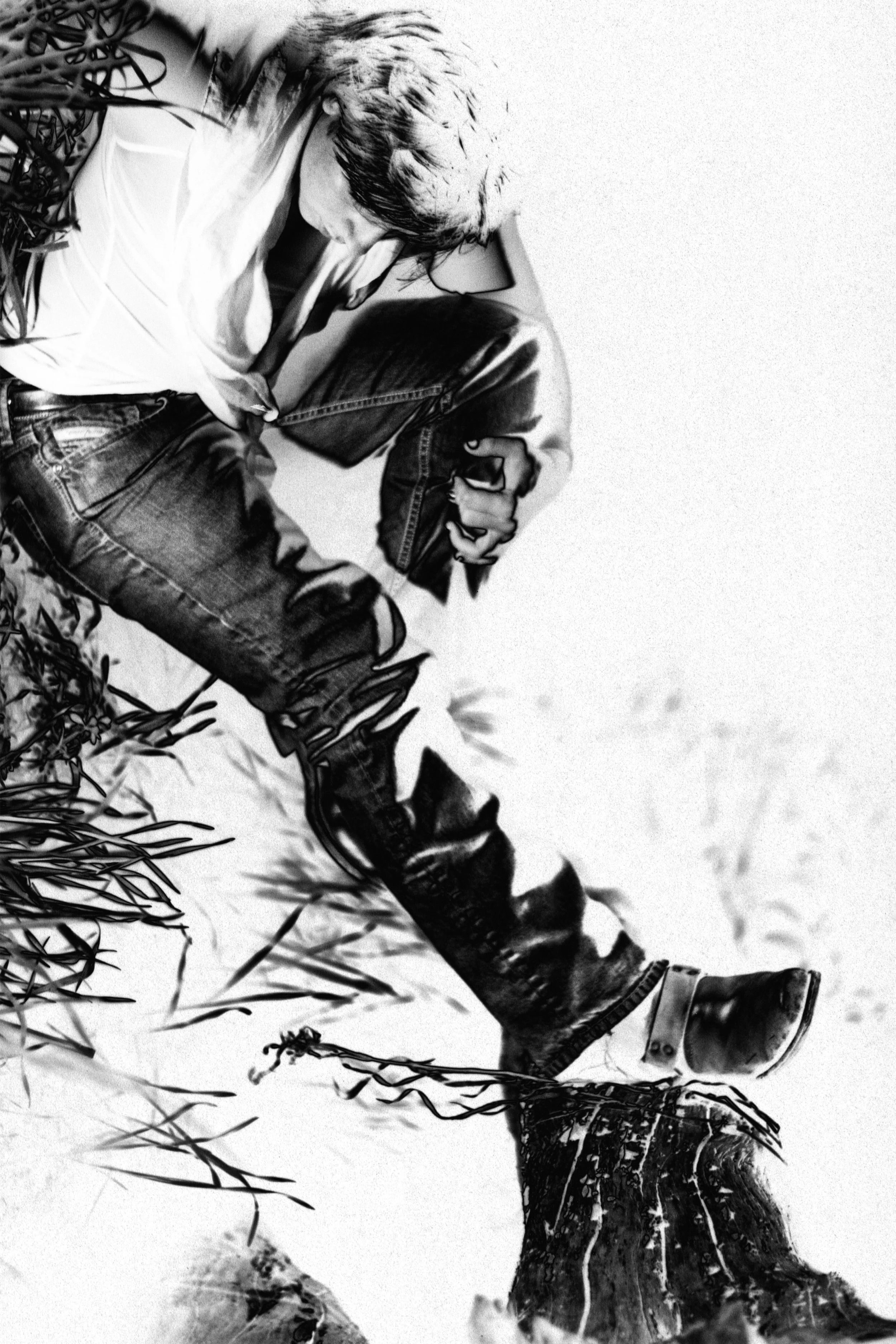 "Descending"
Digitally altered B&W 35mm,
February 2026