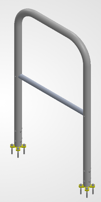 MFGS Toprail DM: MFGS Toprail2 - 2’ Long SKU 100212; MFGS Toprail3 - 3’ Long SKU 100213; MFGS Toprail4 - 4’ Long SKU 100214; MFGS Toprail5 - 5’ Long SKU 100215; MFGS Toprail6 - 6’ Long SKU 100216