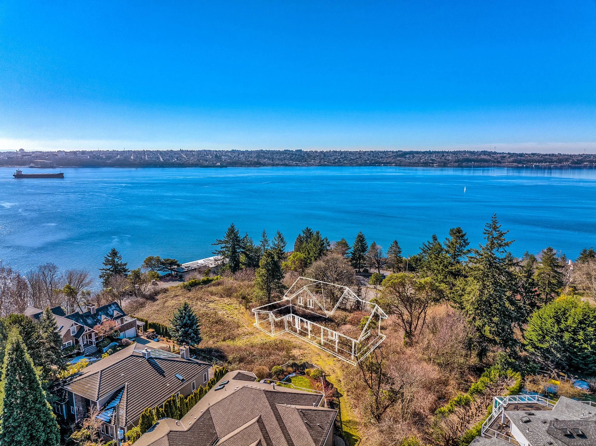 Browns Point Home Rendering on Property