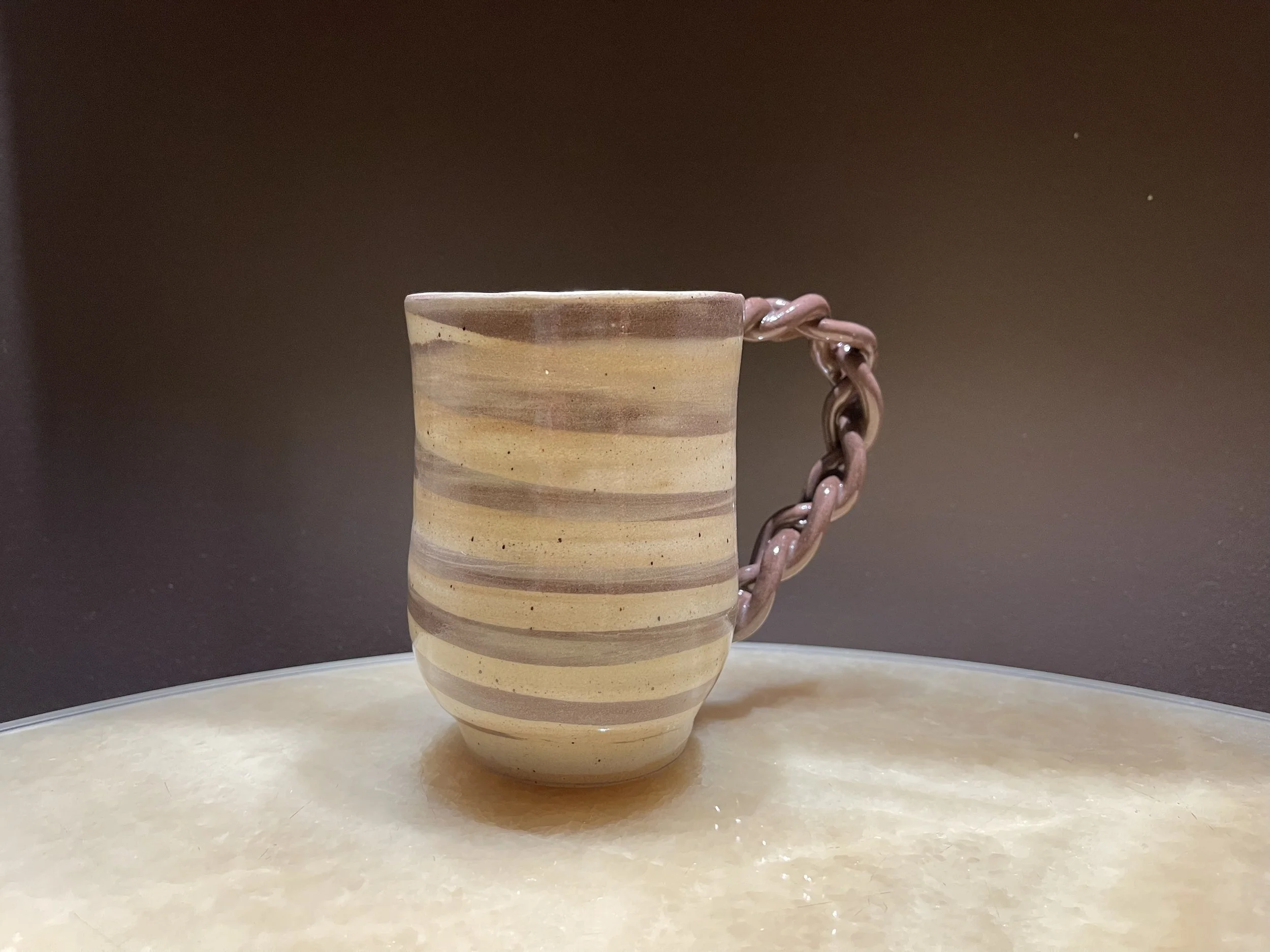 Swirl Mug with Braided handle (Large)