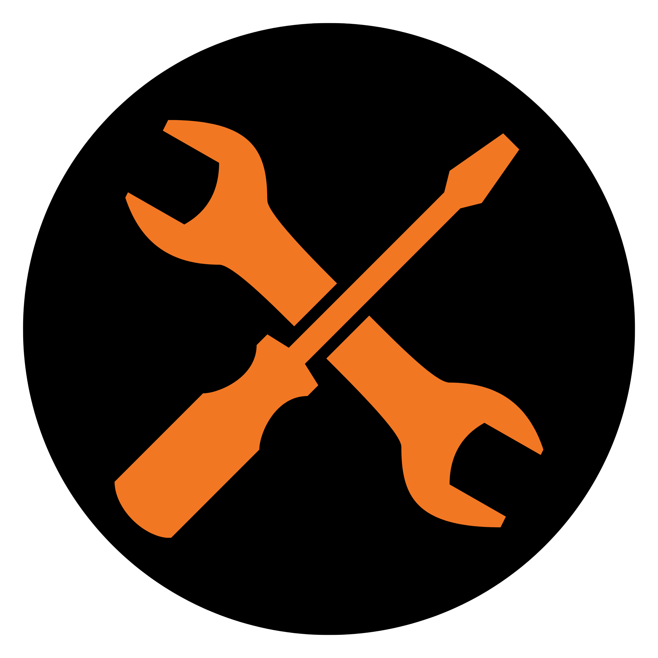 Icon of a crossed wrench and screwdriver, representing tools or repair.