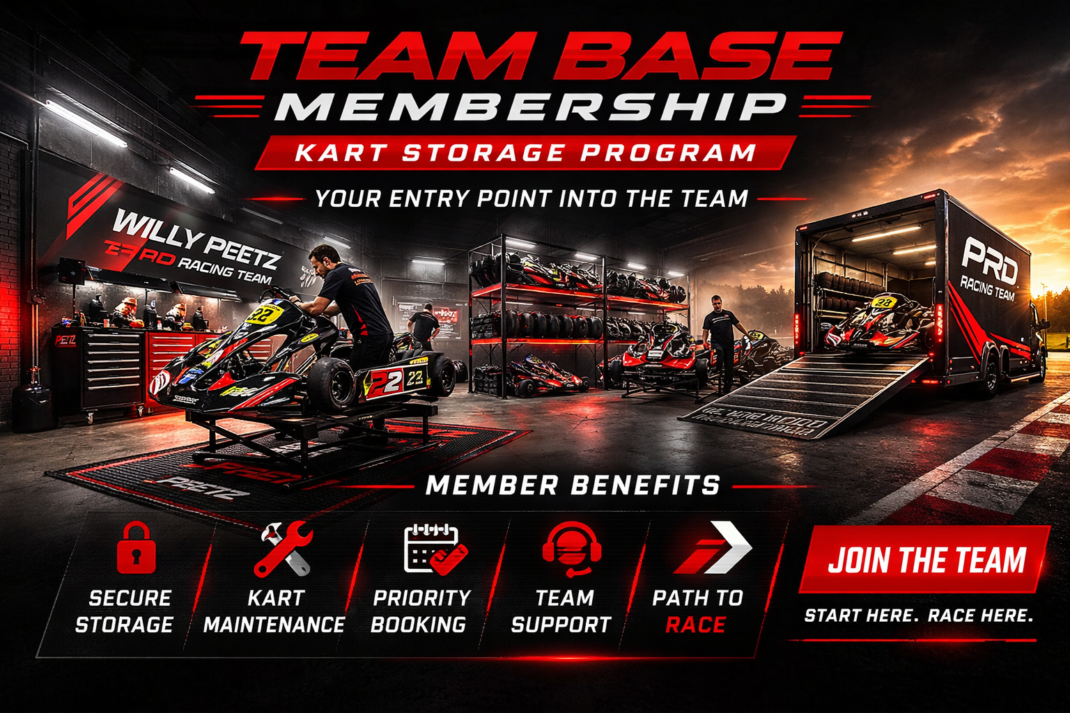 Team Base Membership (Kart Storage Program)