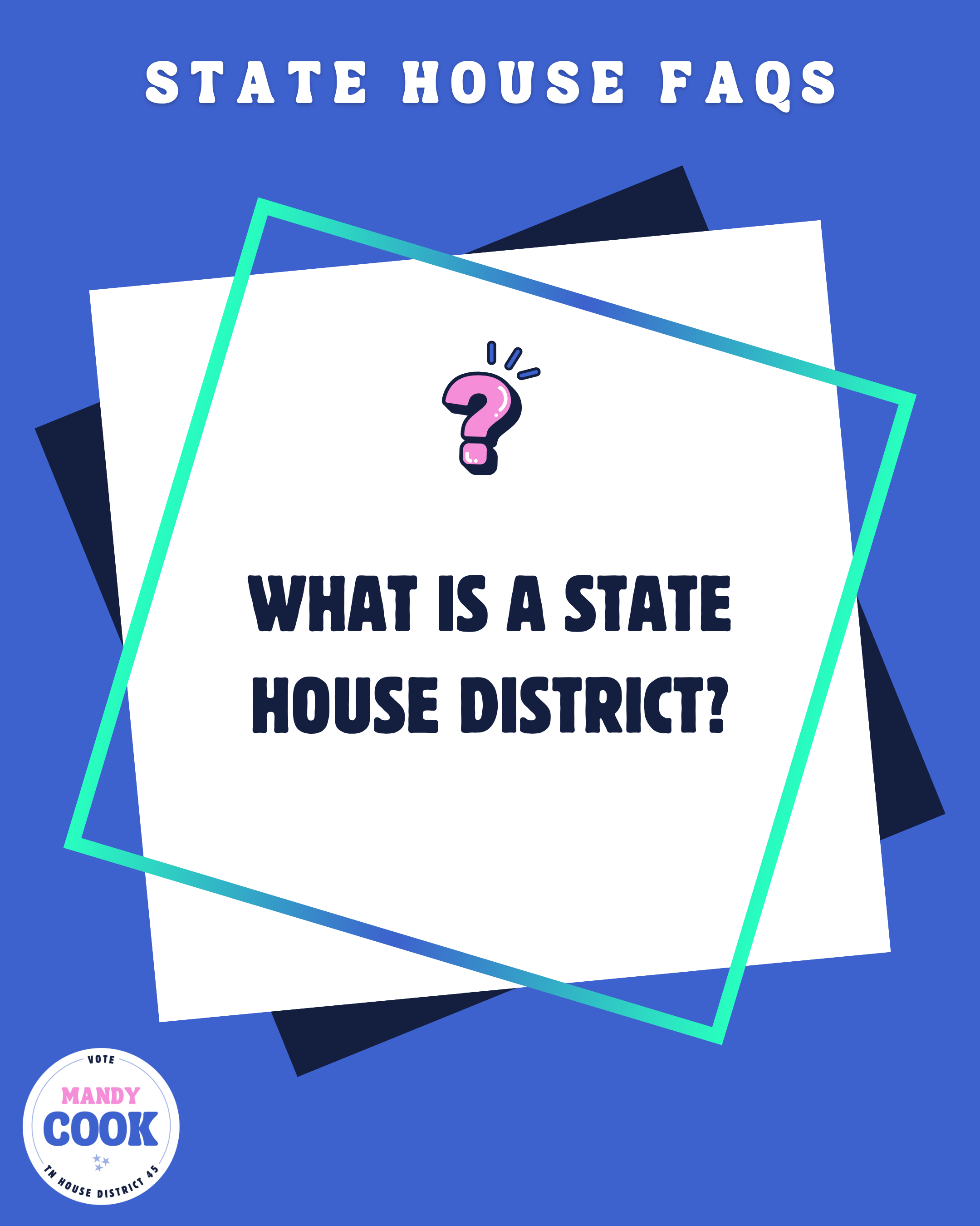 Graphic saying, What is a State House District?