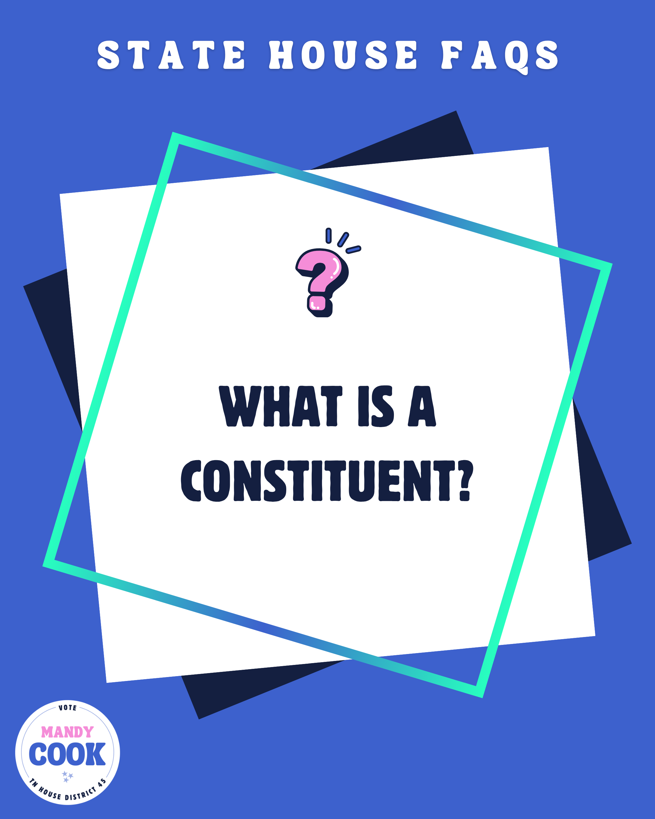 Graphic asking, What is a constituent?