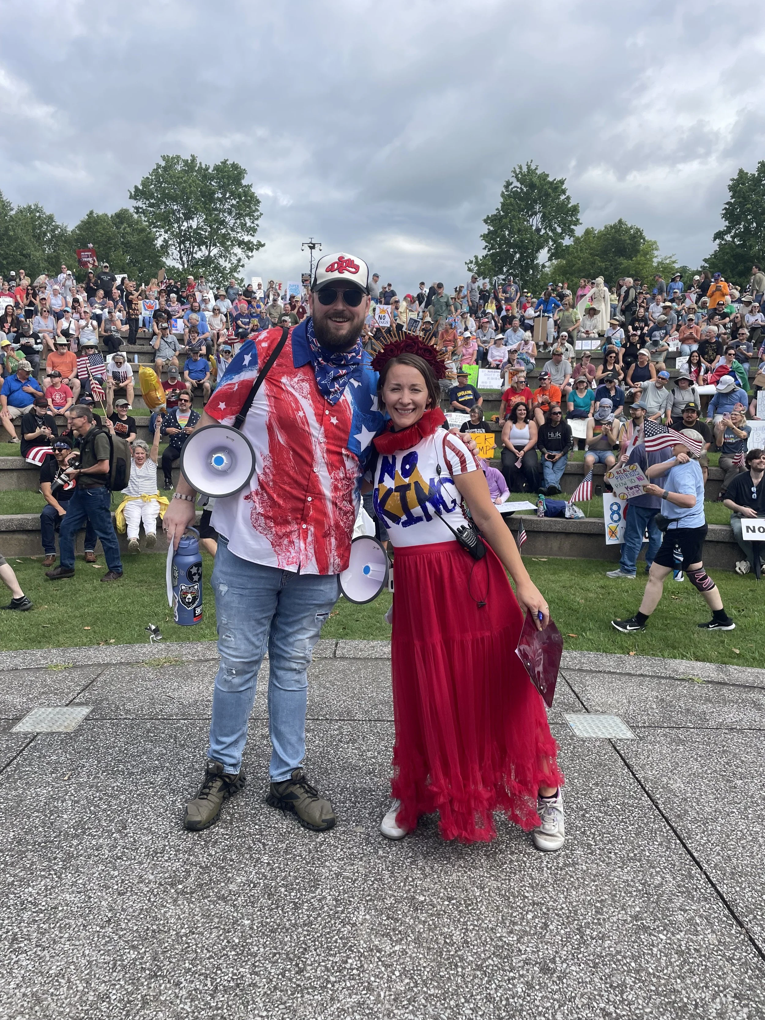 Mandy and another organizer posing for a picture at an event in Nashville
