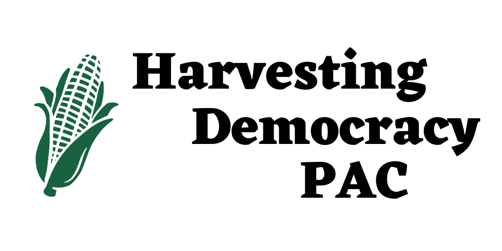 Logo for Harvesting Democracy PAC
