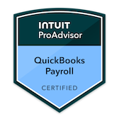 Intuit ProAdvisor badge for QuickBooks Payroll certification
