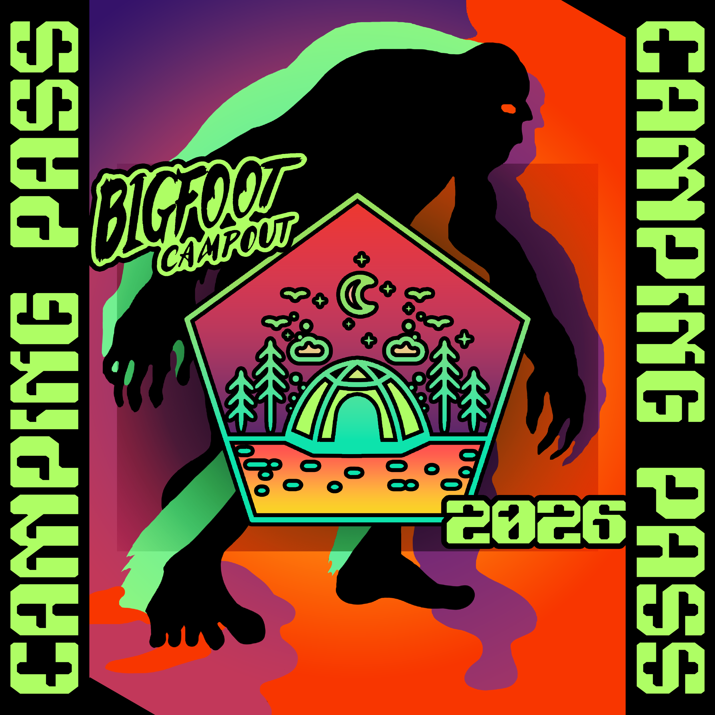 BIGFOOT CAMPOUT 2026 3-Day Camping Pass - 20x30ft 1-Car Camping Space