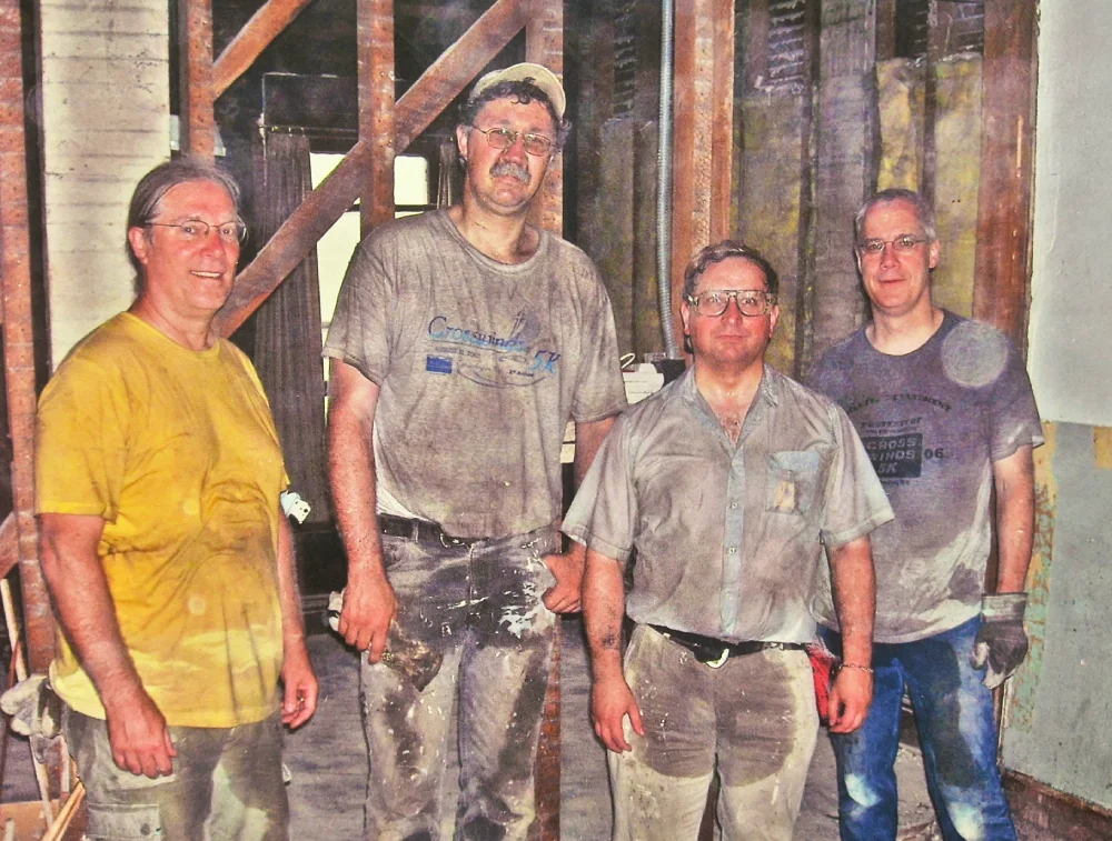 Some of the crew members who joined the project. 