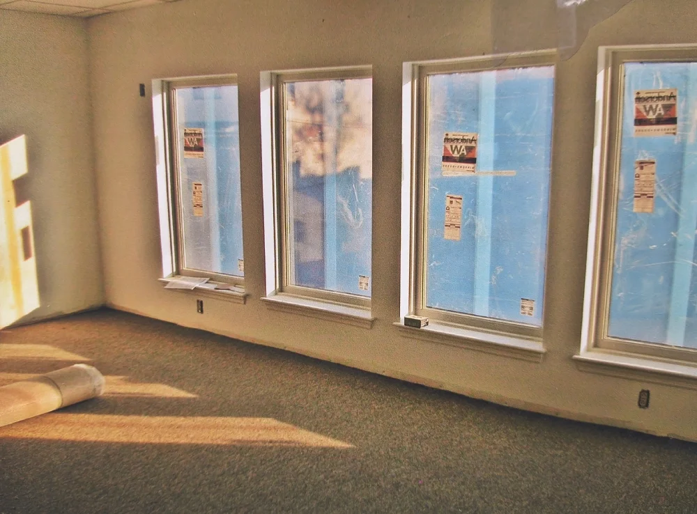 Beautiful double pane windows.