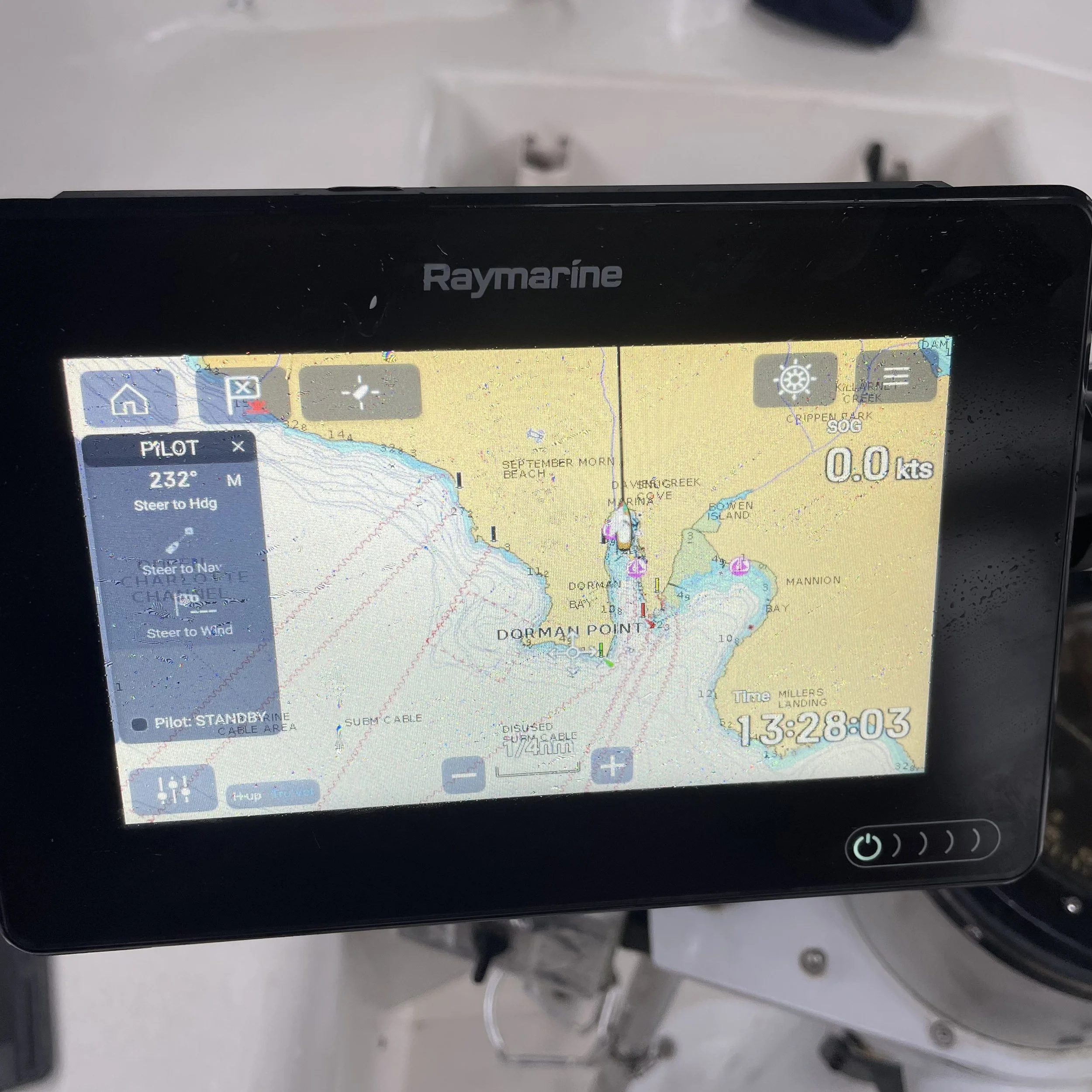 Navionics charting software.