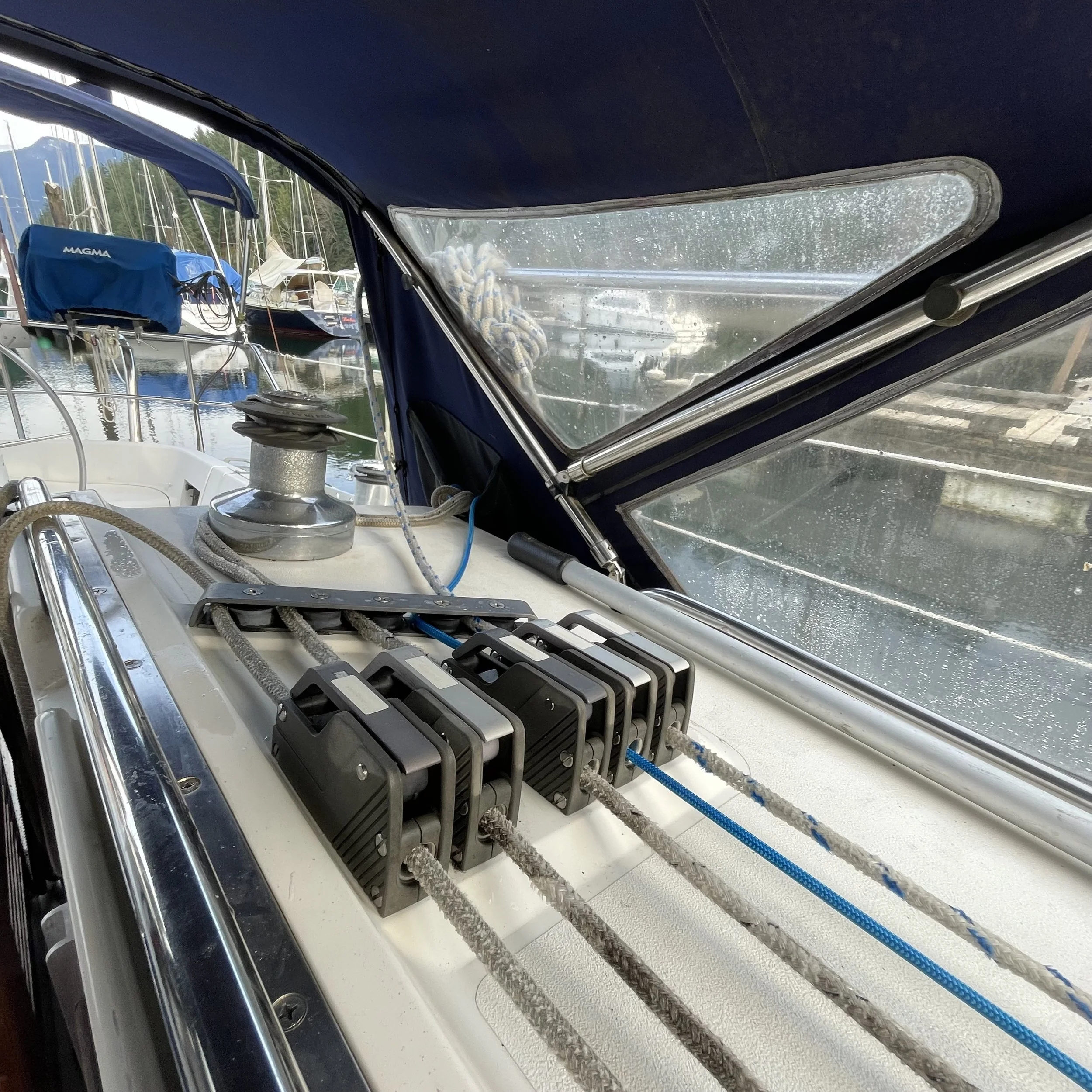 All lines lead to the cockpit.