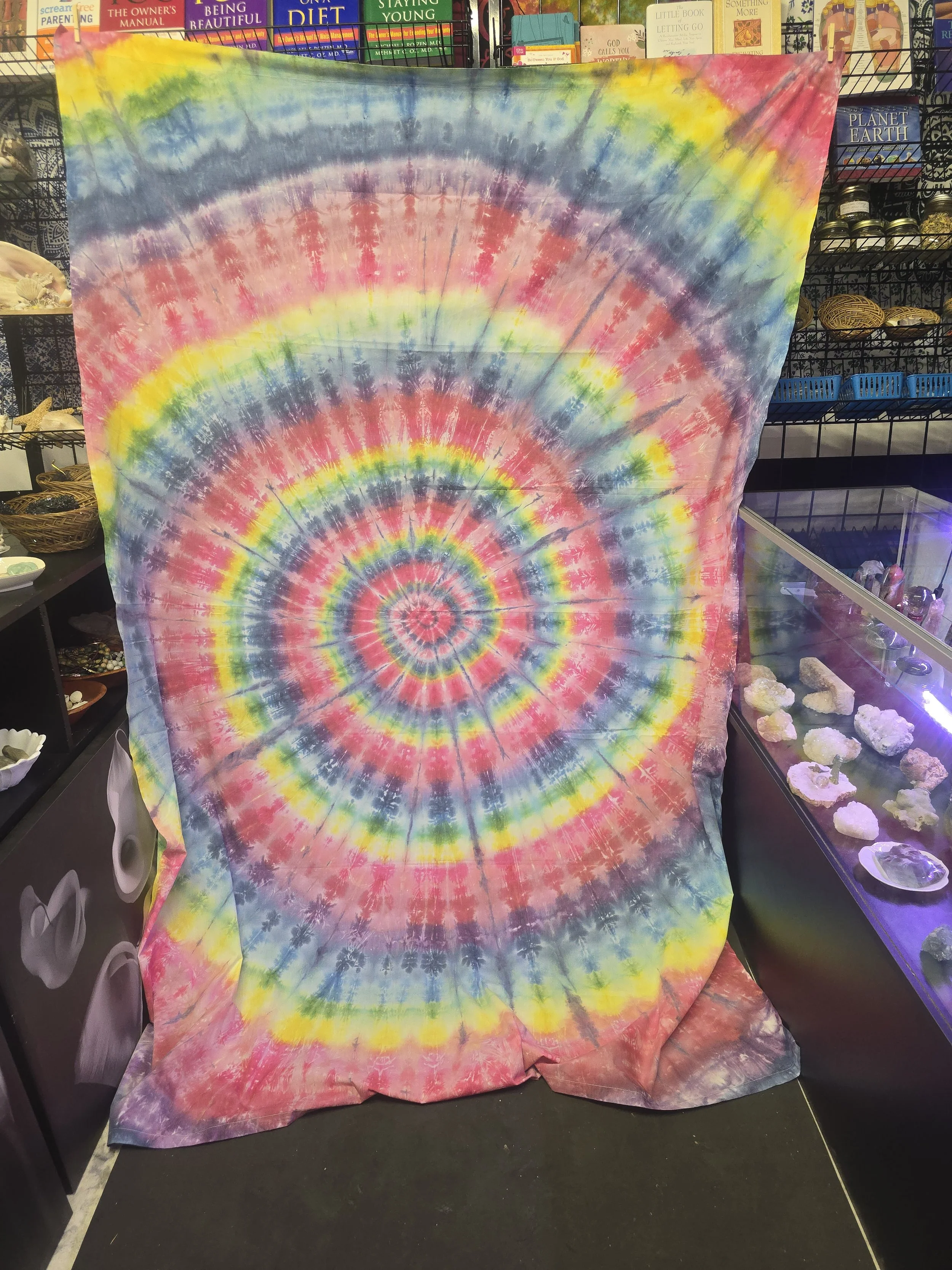 Rainbow Spiral Hand crafted Tie-dye