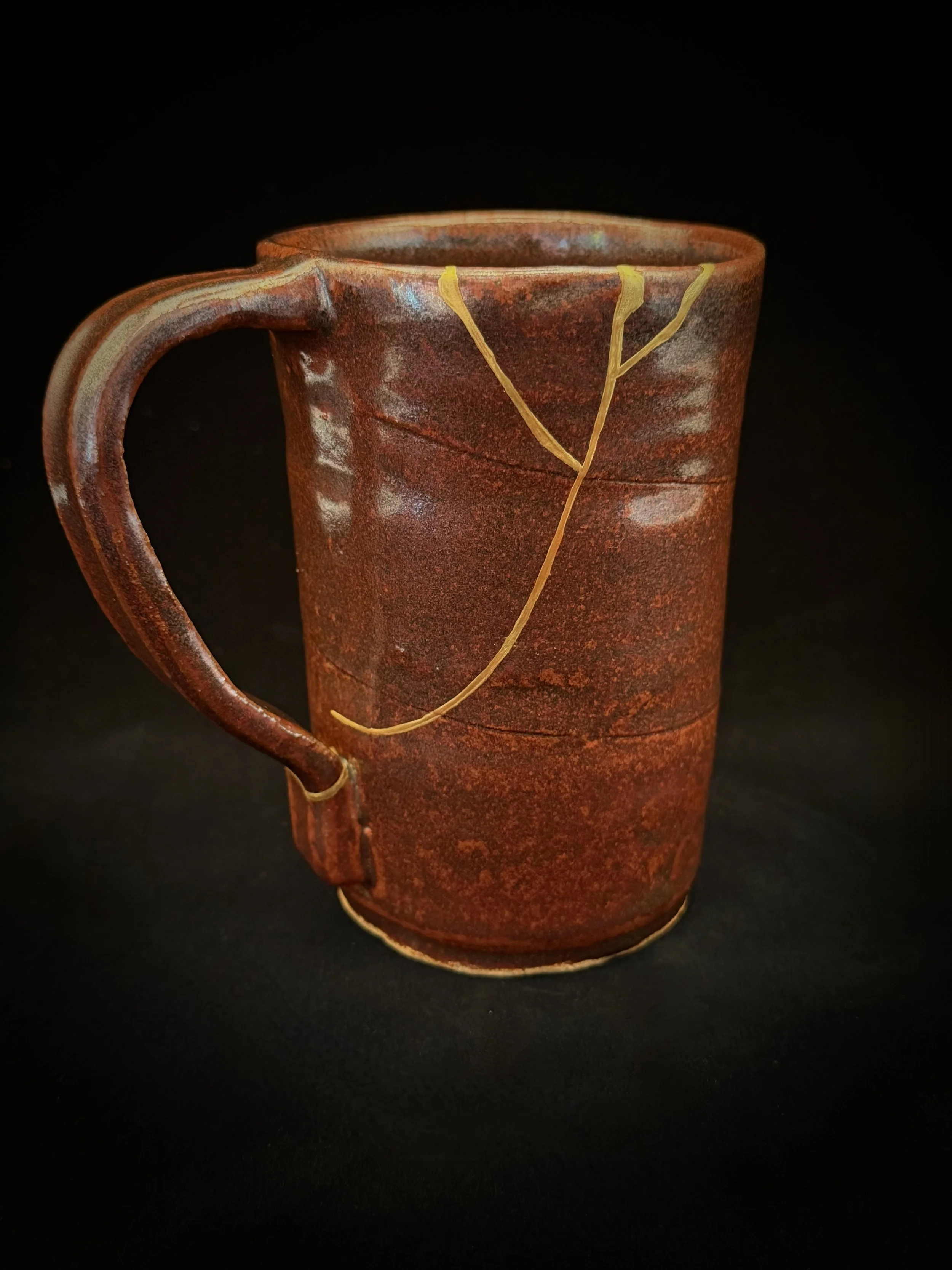 My partner’s favorite mug, originally purchased at the Oregon Potters Association's Ceramic Showcase. A small crack took it out of the morning coffee rotation for a while, but now it’s back where it belongs.