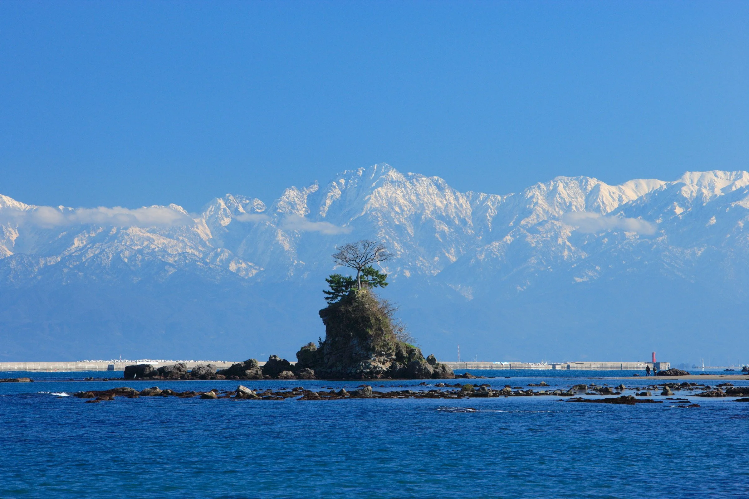 Amaharashi coast in Himi, Toyama, Japan.