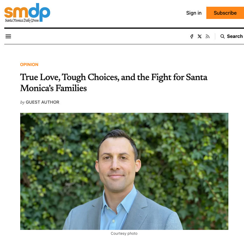 True Love, Tough Choices, and the Fight for Santa Monica’s Families