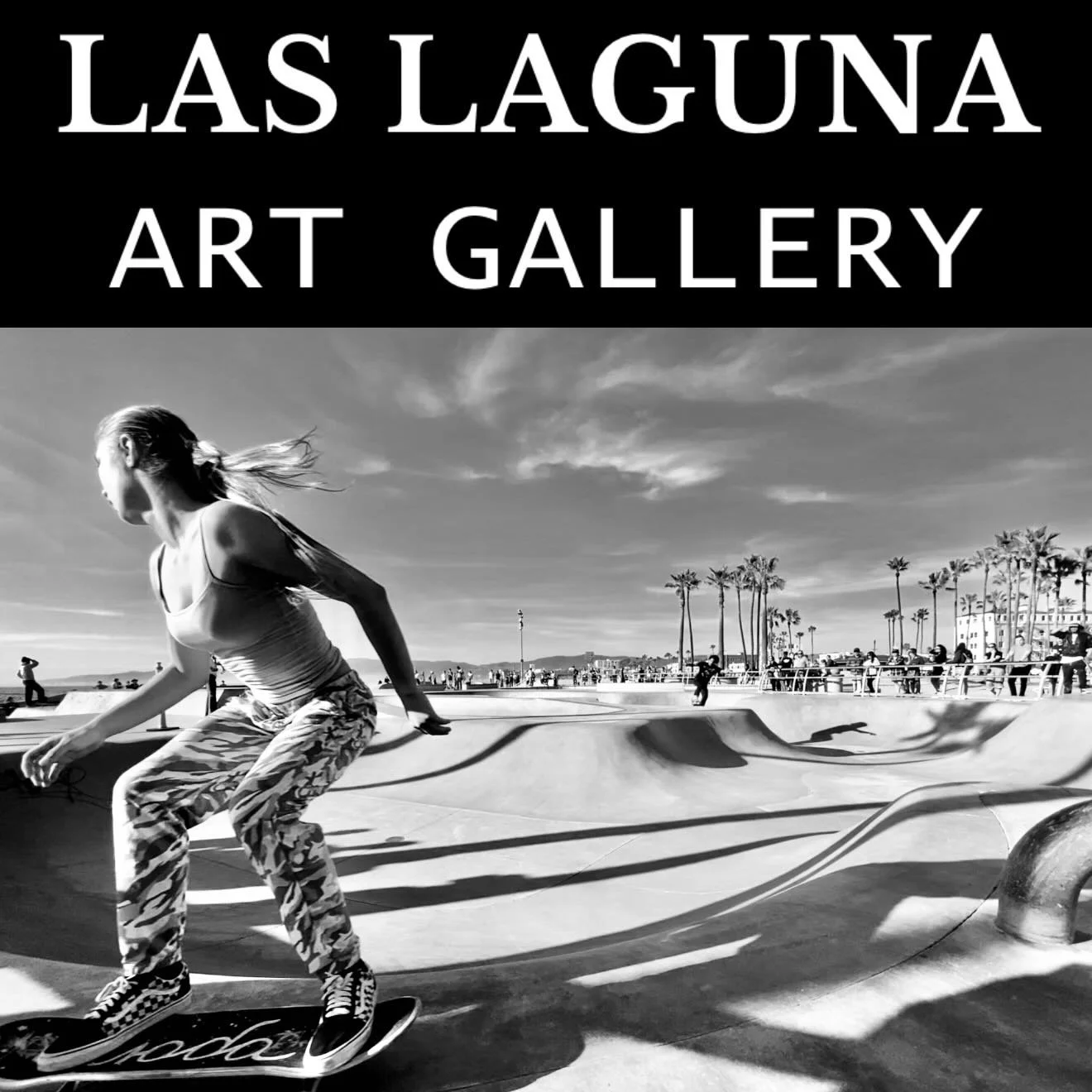 So thrilled to have my &ldquo;Venice Beach in Black and White&rdquo; included in Las Laguna Art Gallery&rsquo;s Vintage Visionary show going on now at Laguna Beach (a jewel of a gallery at one of my favorite places on earth). So honored to participat