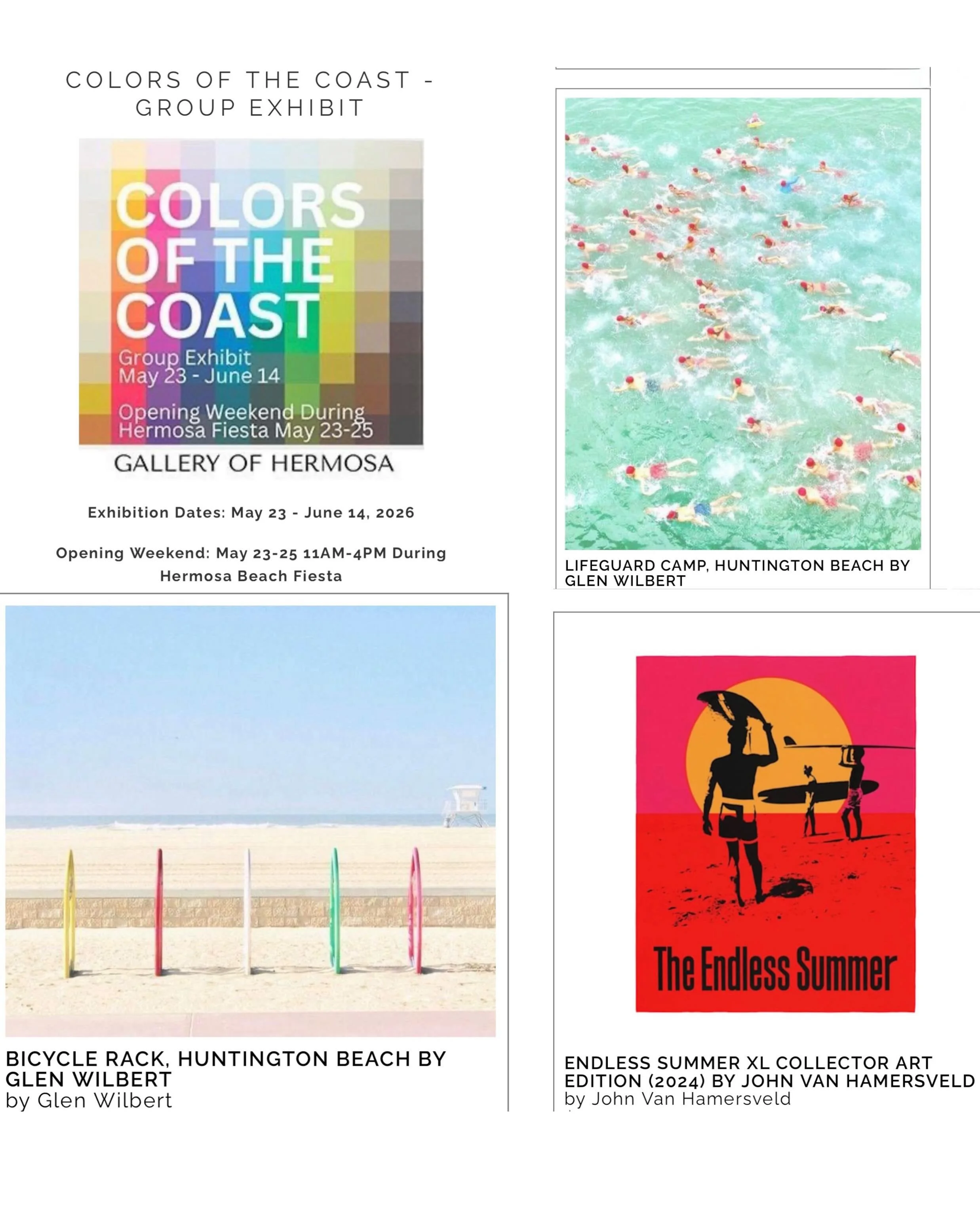 Beyond thrilled to be exhibiting alongside one of my artistic heroes, John Van Hamersveld, the legendary graphic designer who created one of my favorite pieces ever - the iconic Endless Summer movie poster. This beautiful show opens today at the love