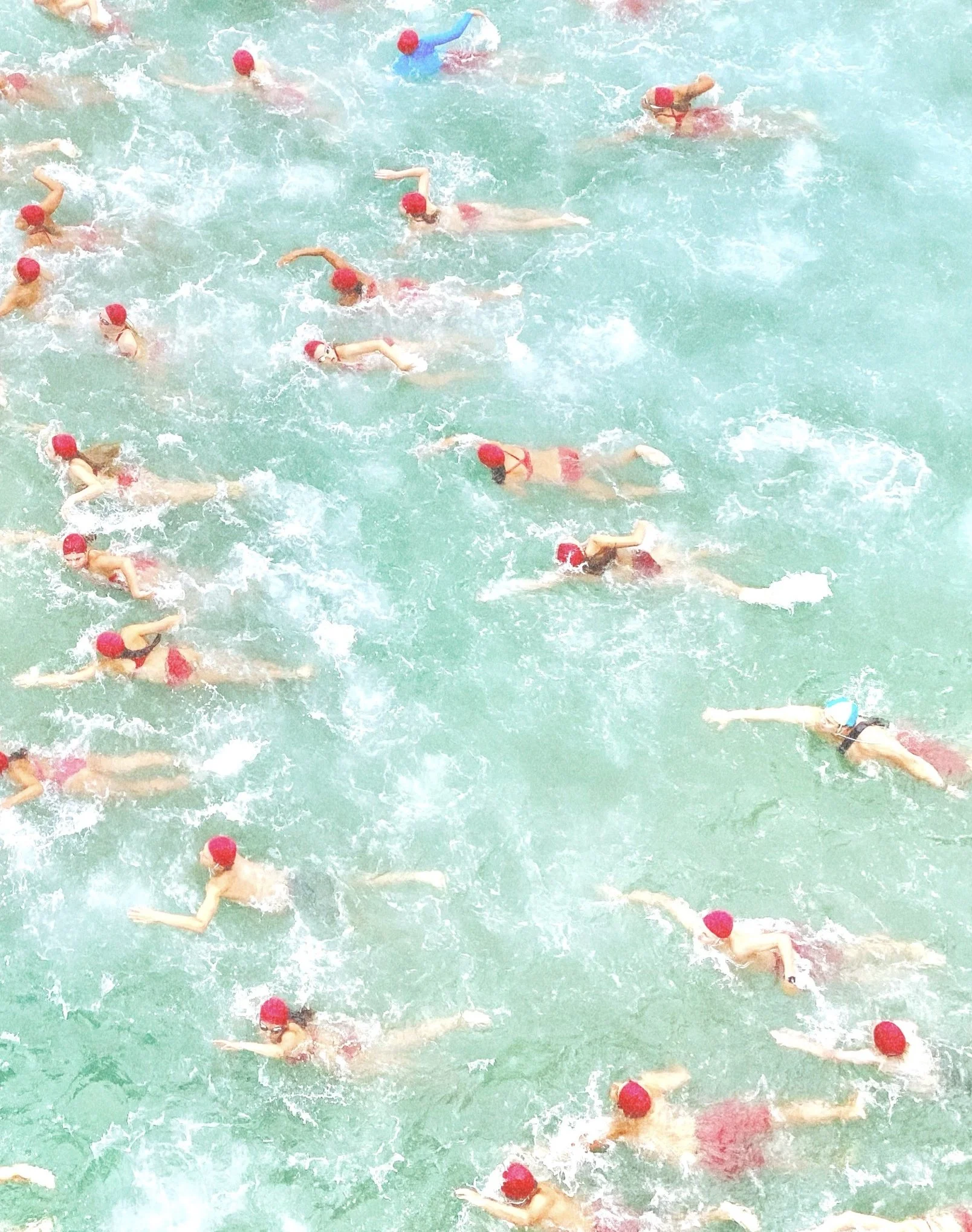 Lifeguard Camp, Huntington Beach - Framed Canvas-detail.jpg