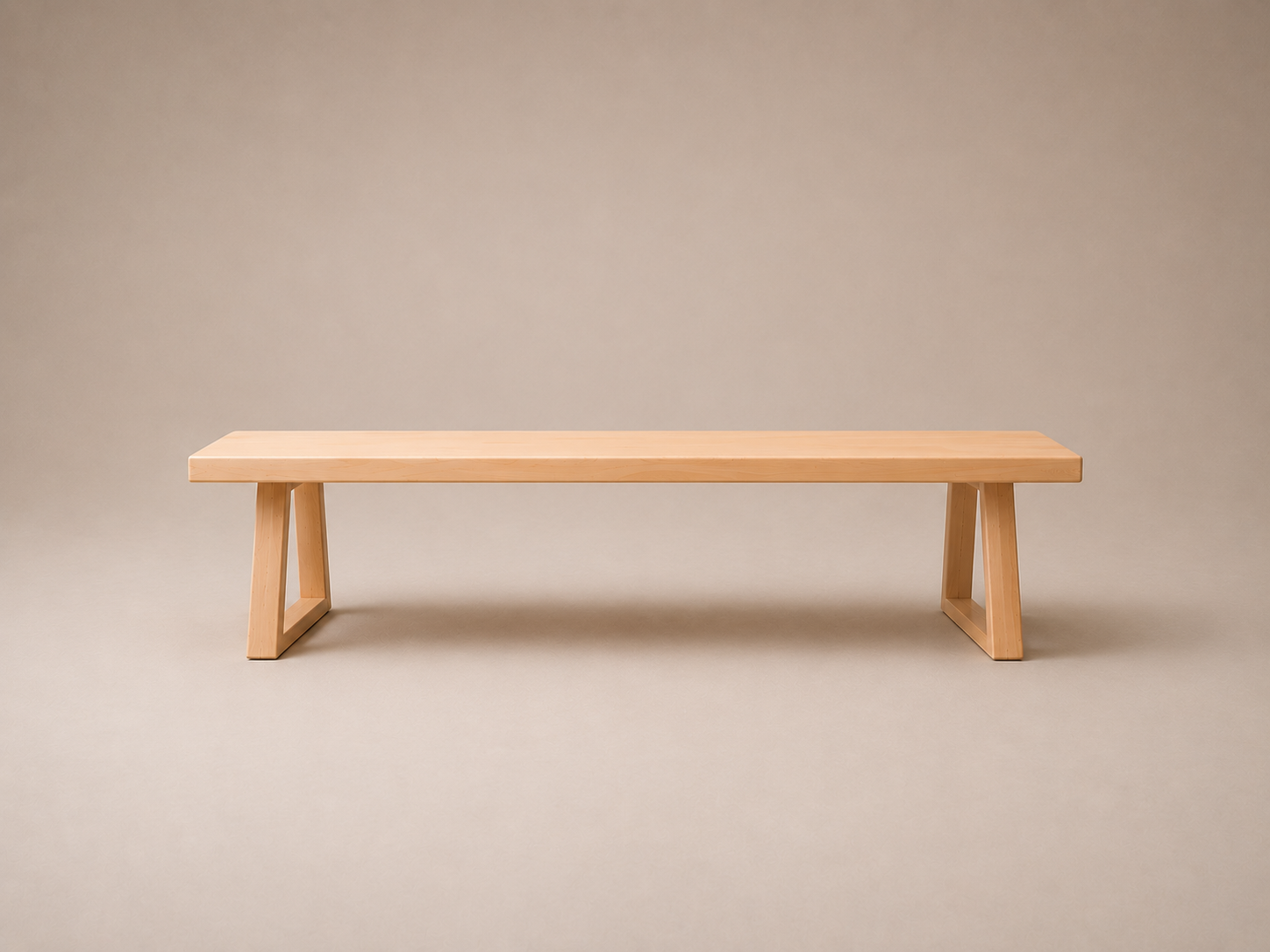 Contemporary Wood Bench