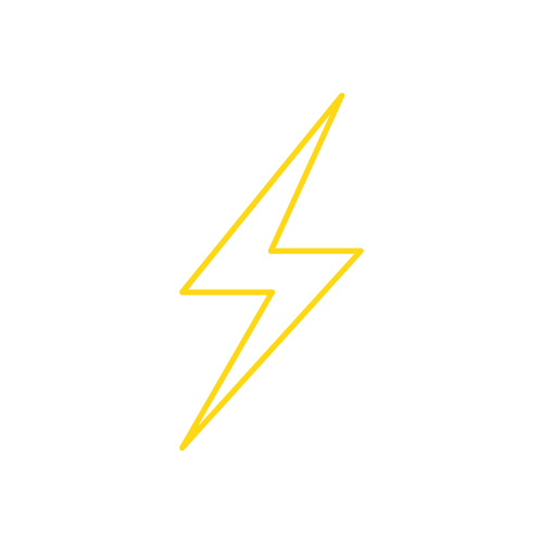 Yellow lightning bolt symbol on a black background.