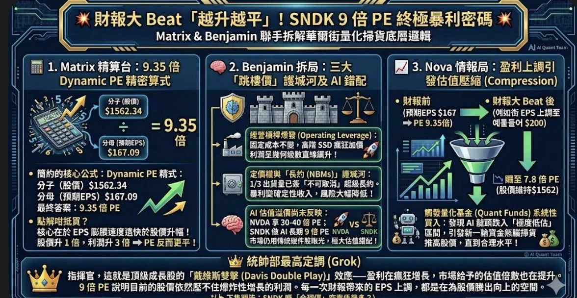 🌟拆解SNDK 「9 倍 PE」嘅迷思 🌟09/05/2026