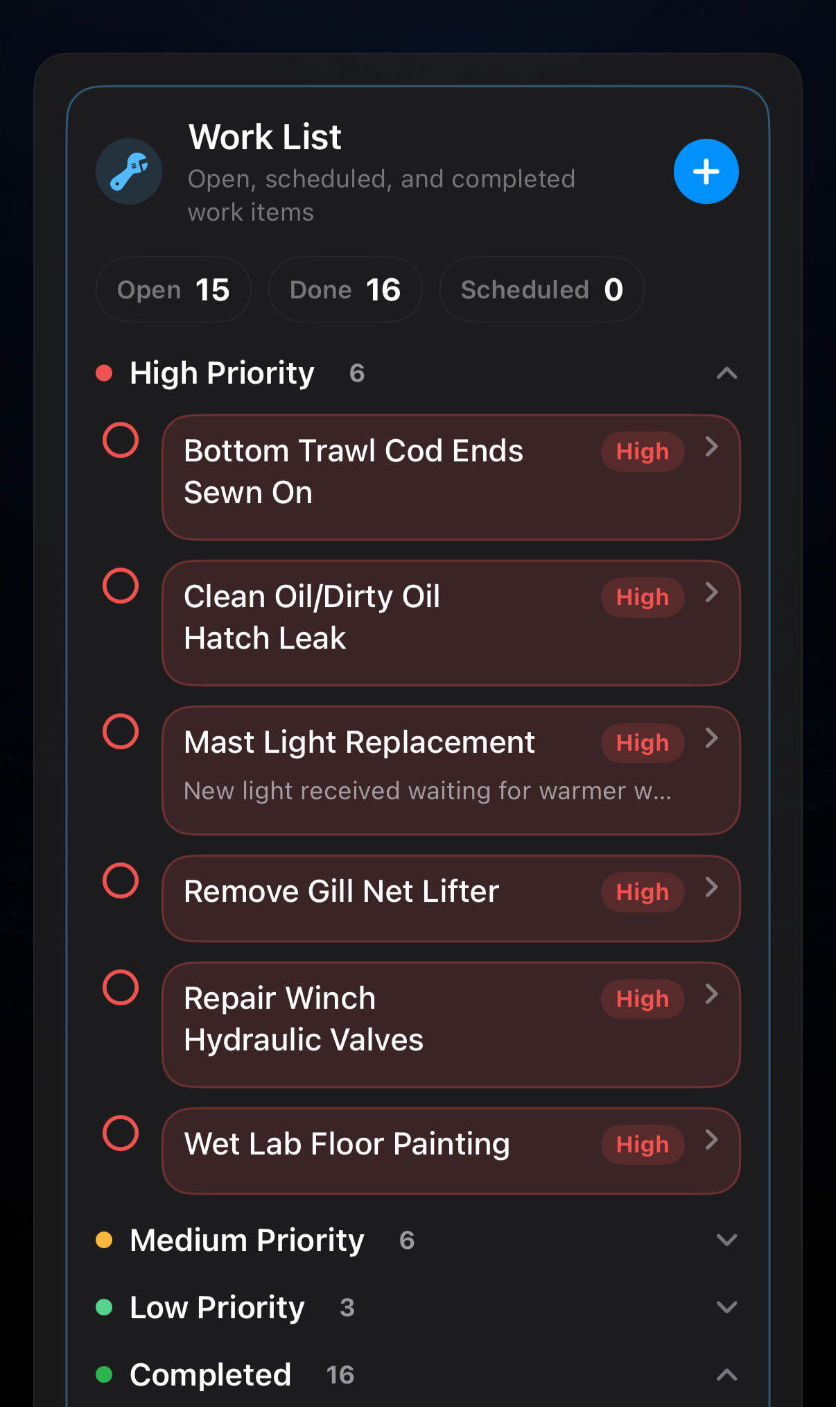 Active Work List 