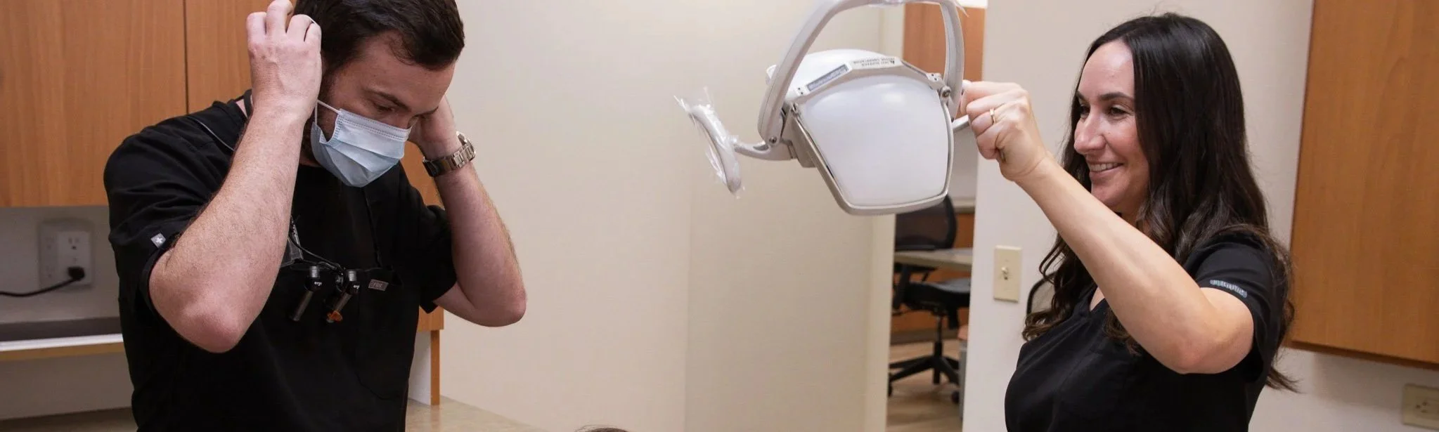 Dental team providing patient care during a treatment appointment at a Phoenix Arizona dental office.