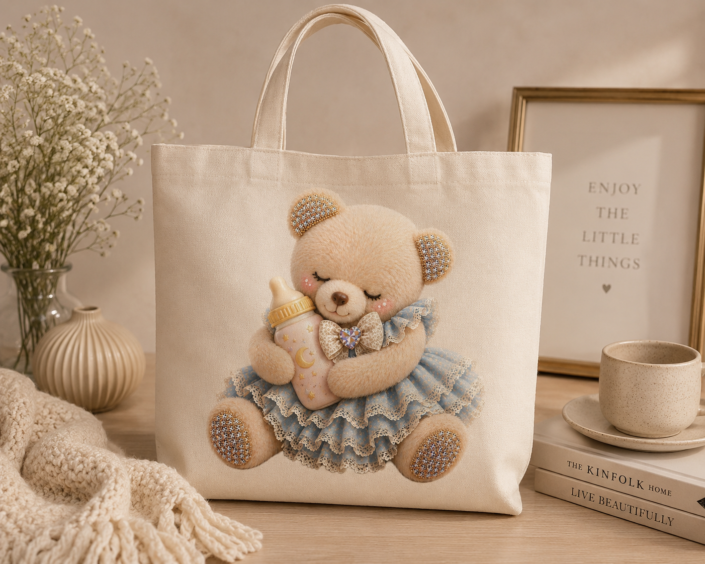 Bedtime Teddy Collection Vol. 2 – Cute Pastel Teddy Bear PNG Bundle