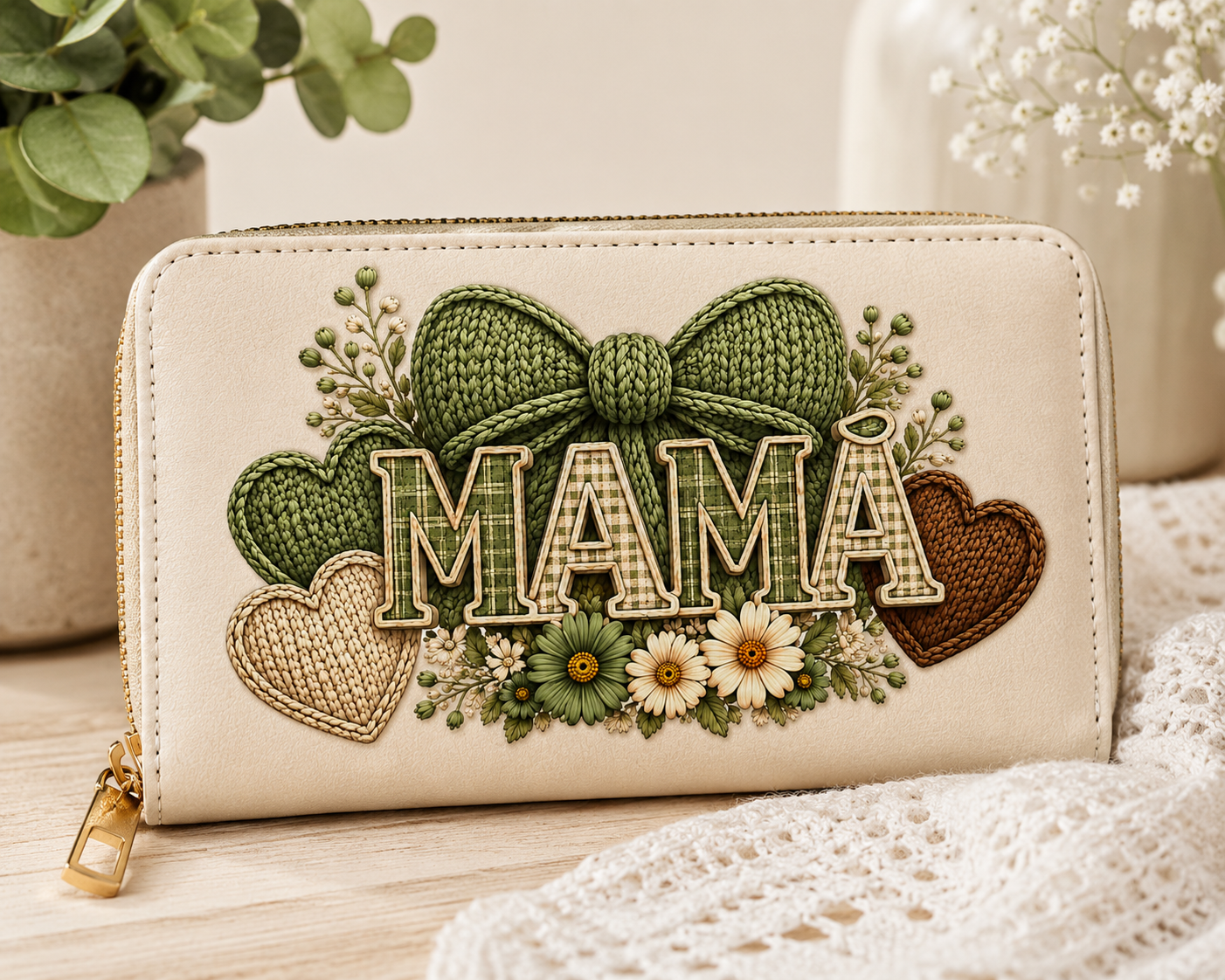 Cozy Knit MAMA Collection | 8 Handmade Mother's Day PNG Designs Bundle