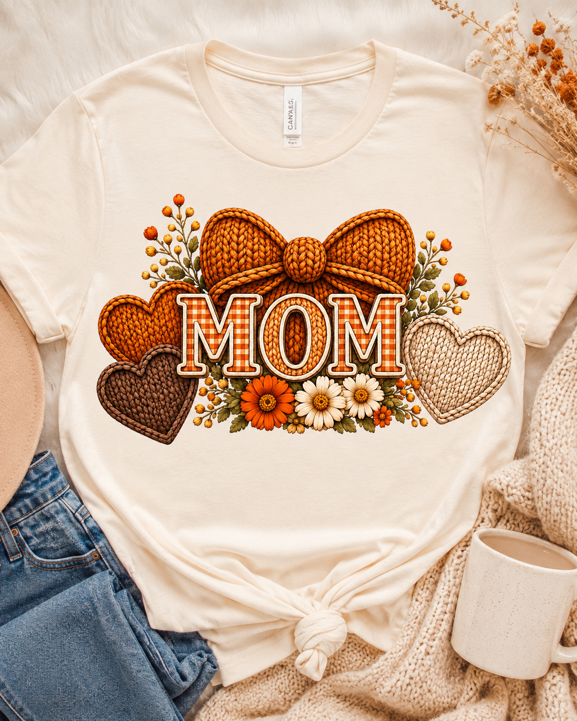 Cozy Floral MOM Collection | 8 Premium PNG Designs