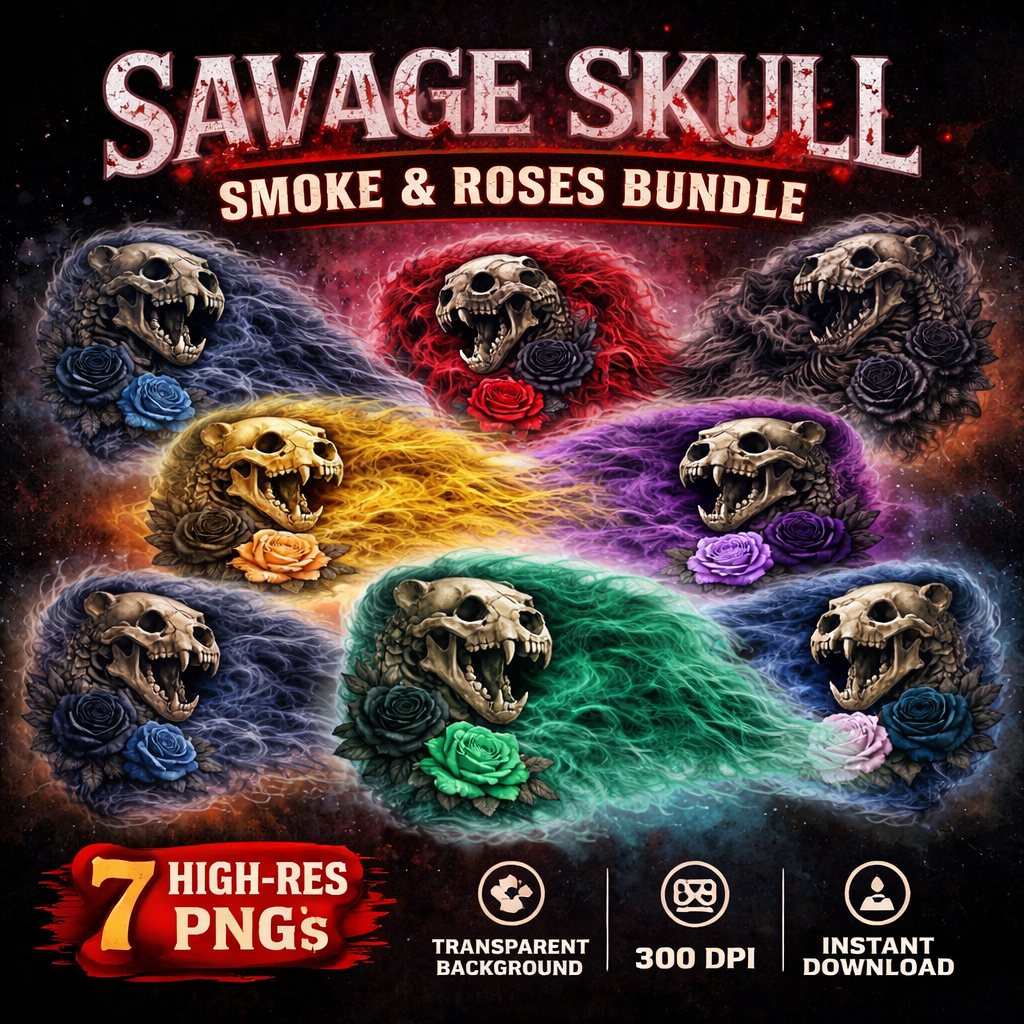 Savage Skull Smoke & Roses Bundle