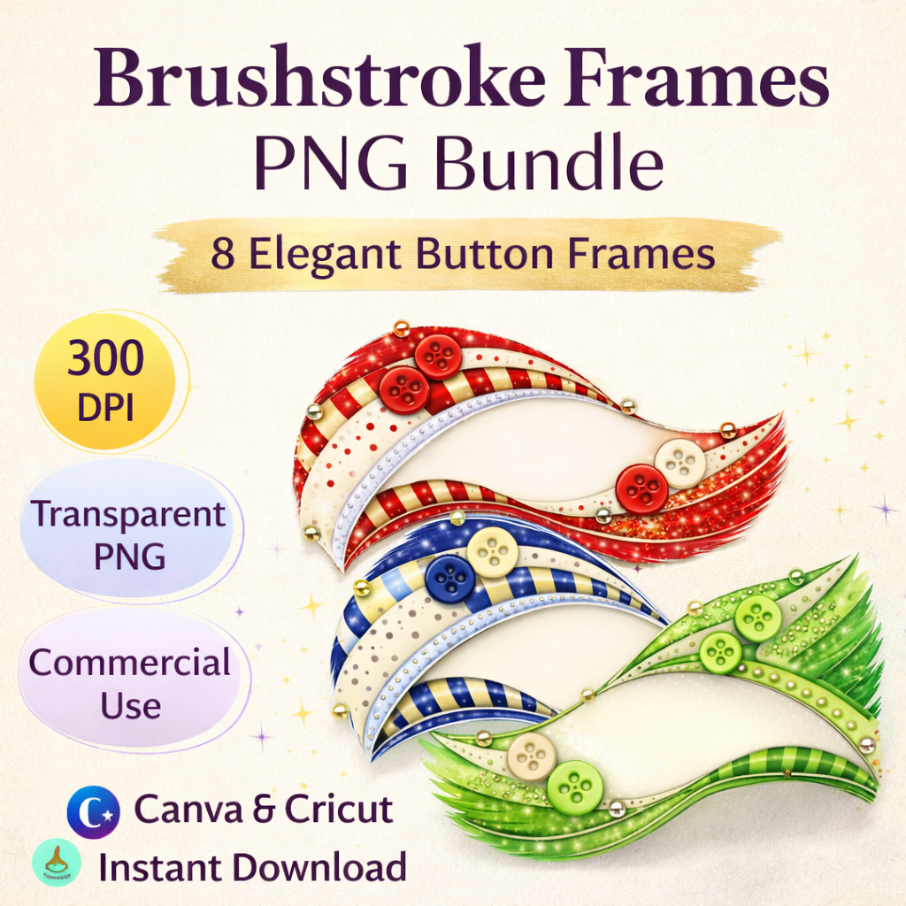 Elegant brushstroke frames PNG bundle.png