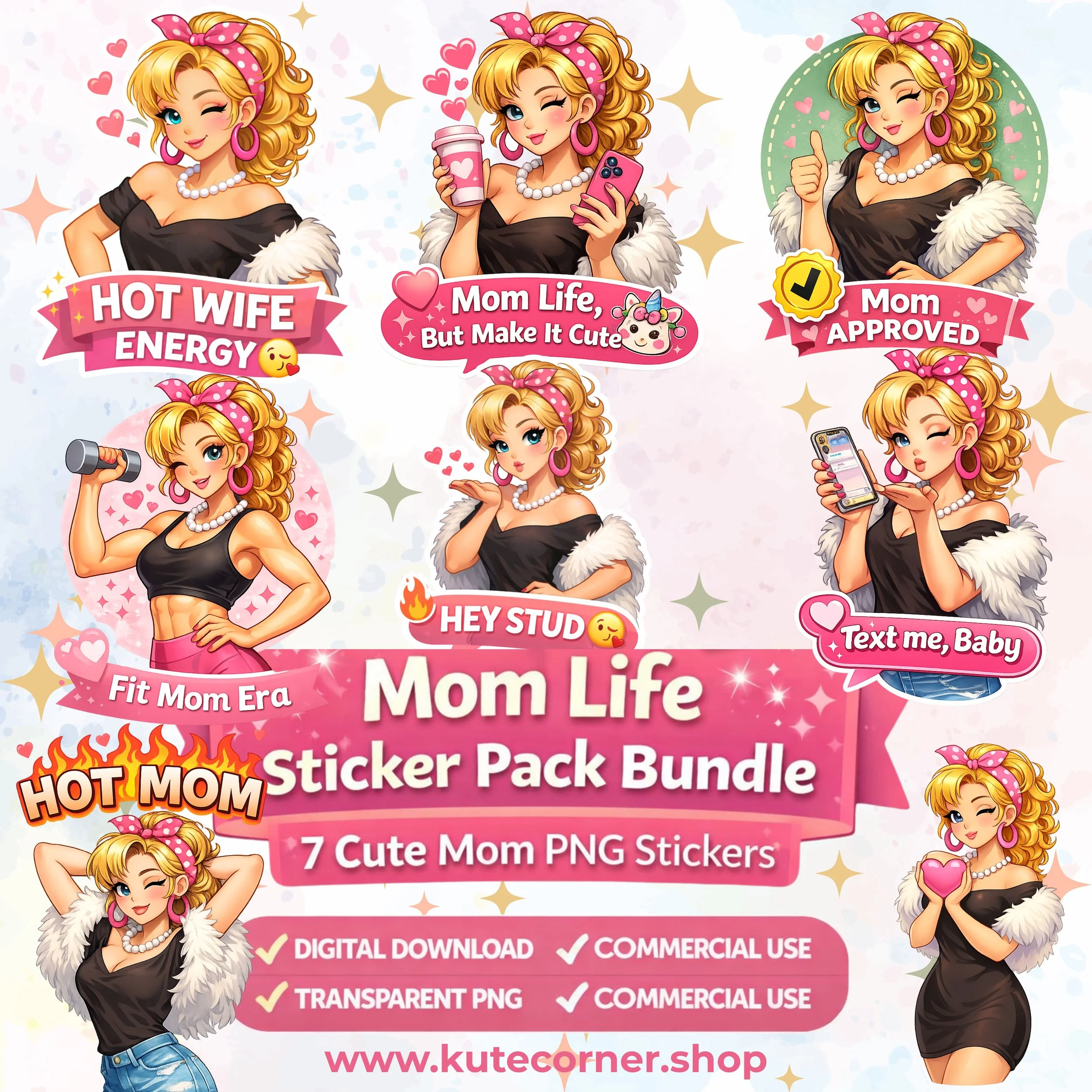 Mom Life Sticker Pack Bundle