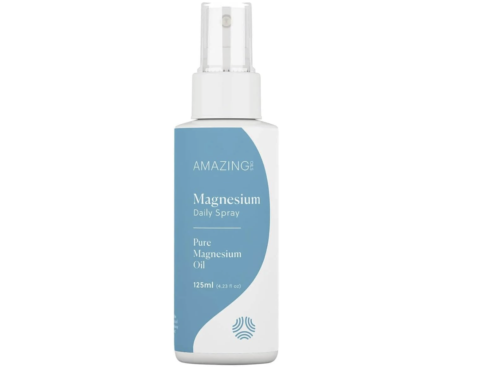 A bottle of Amazing Oils Magnesium Spray