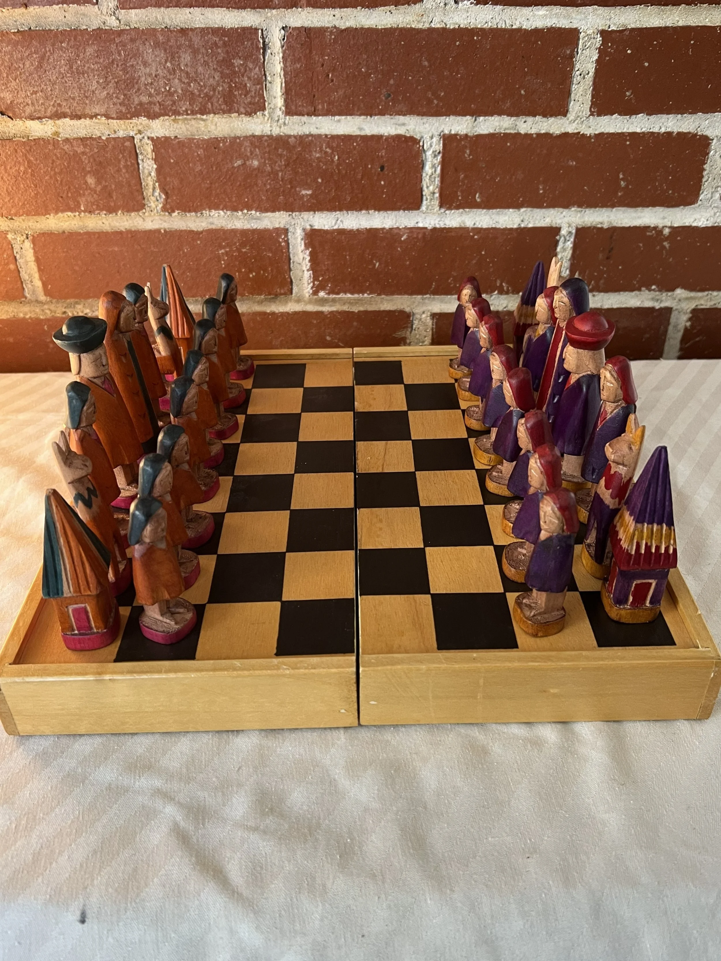 Wooden chess set 