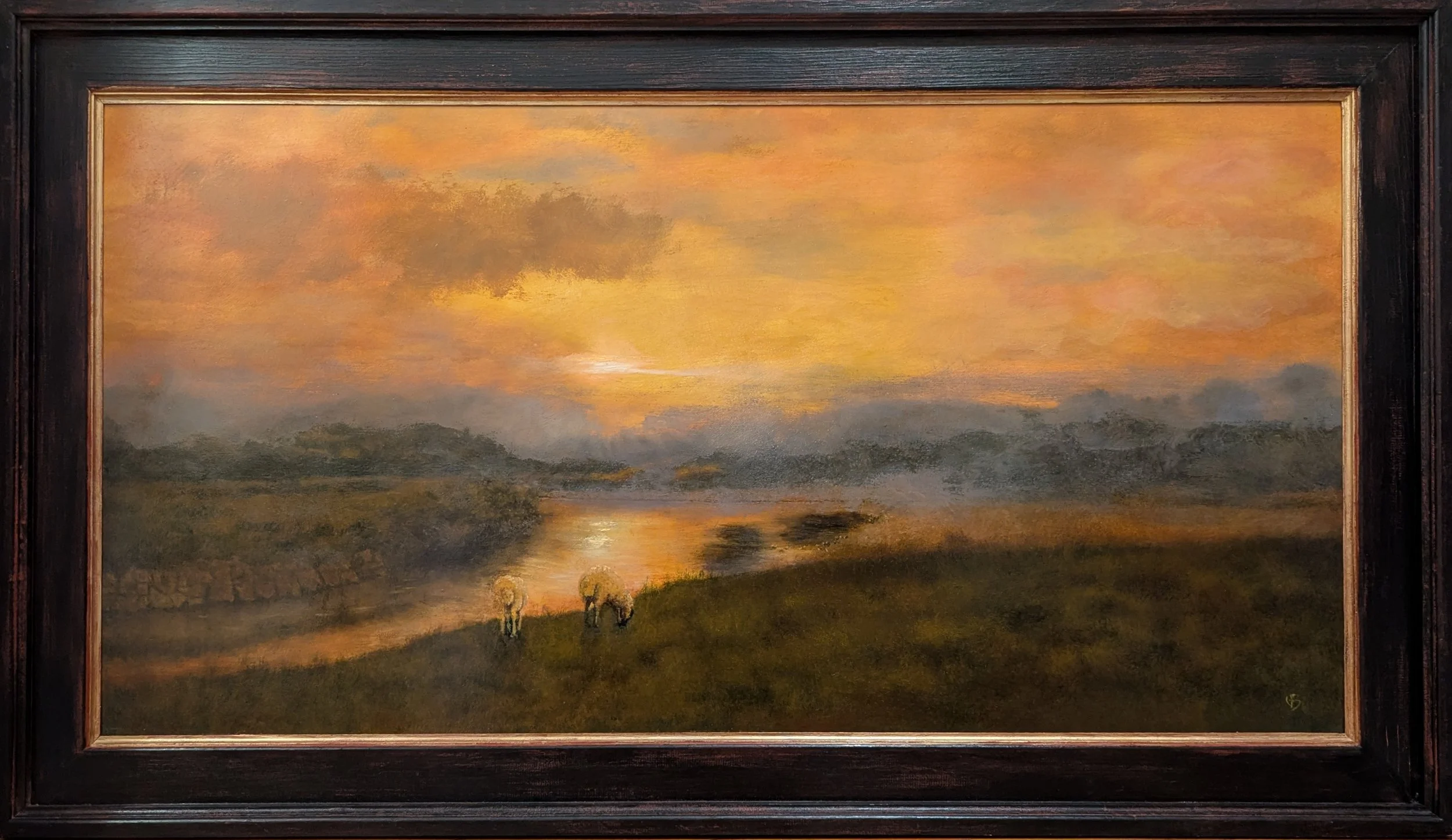 Quietude at Dawn
24" x 48" (framed it is 30" x 54.5") By Annapolis Royal artist Virginia Bermann