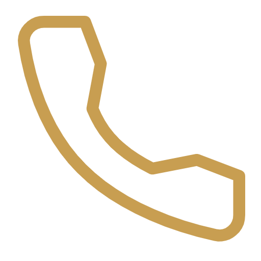 Icon of a brown telephone receiver on a black background