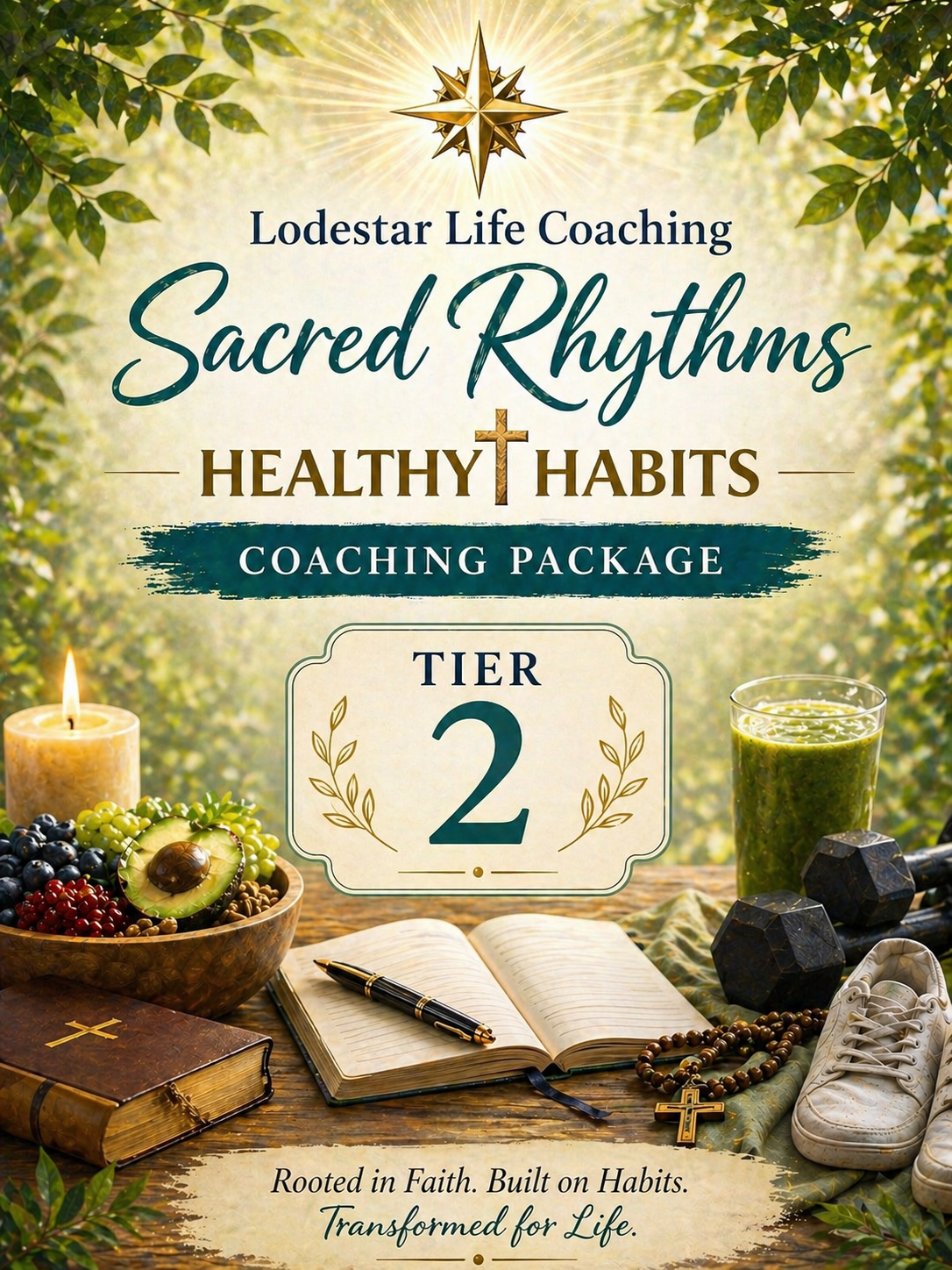 Sacred Rhythms Healthy Habits 12-Week Package - Transformation Tier 2 | (Wellness Accountability)
