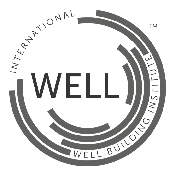 Logo of the Well Building Institute with the words 'International Well Building Institute' surrounding the word 'WELL' in the center.
