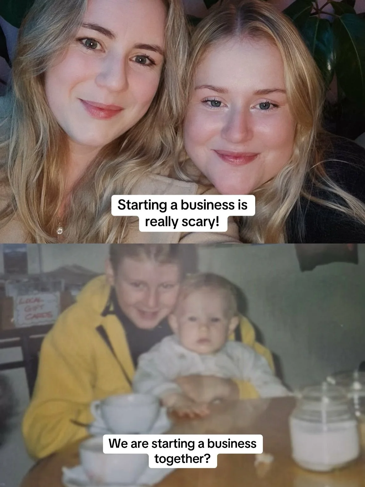 Someone get the tissues 🥹🥹

I have a feeling little Jamie &amp; Bella would be very proud! #buisinessowner #sisters #followourjounrey