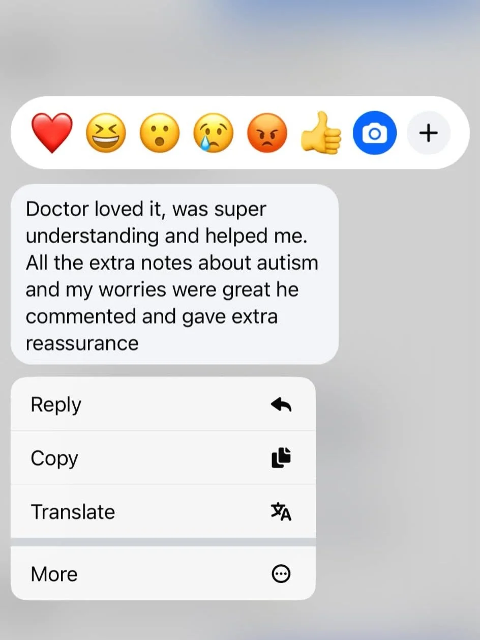 We LOVE LOVE LOVE feedback! 

We have said it before and we will say it again Totally Fine Co. was built from lived in experience and because we really wanted to help others. We want people to feel confident advocating for themselves in healthcare. 
